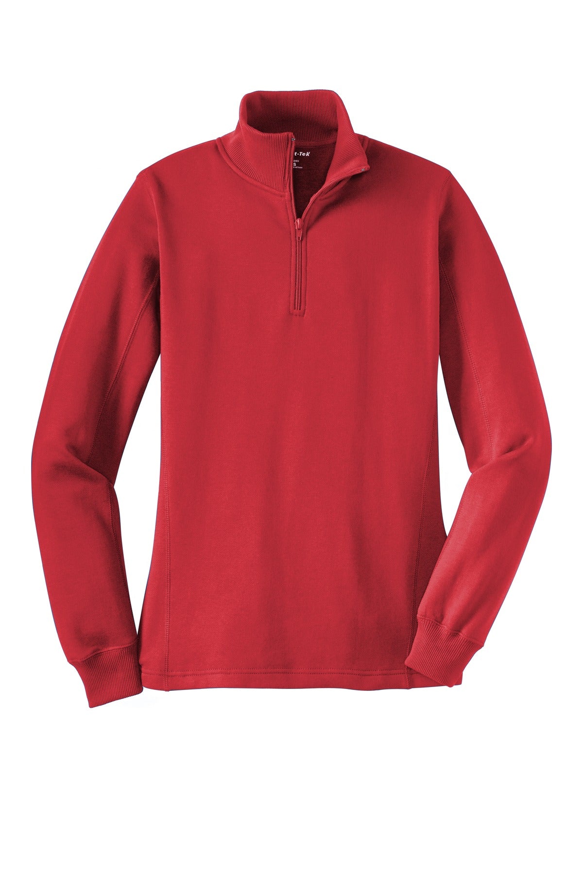Sport-Tek Women's 1/4-Zip Sweatshirt - True Red