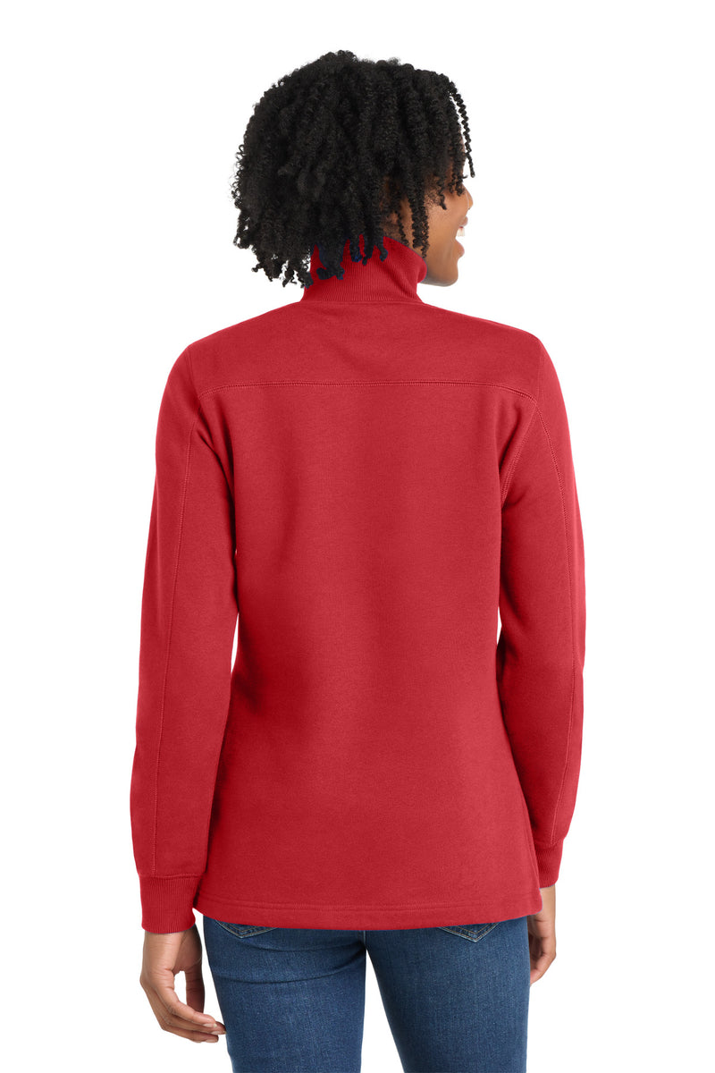 Sport-Tek Women's 1/4-Zip Sweatshirt - True Red