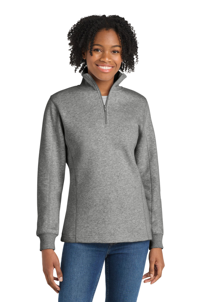 Sport-Tek Women's 1/4-Zip Sweatshirt - Vintage Heather