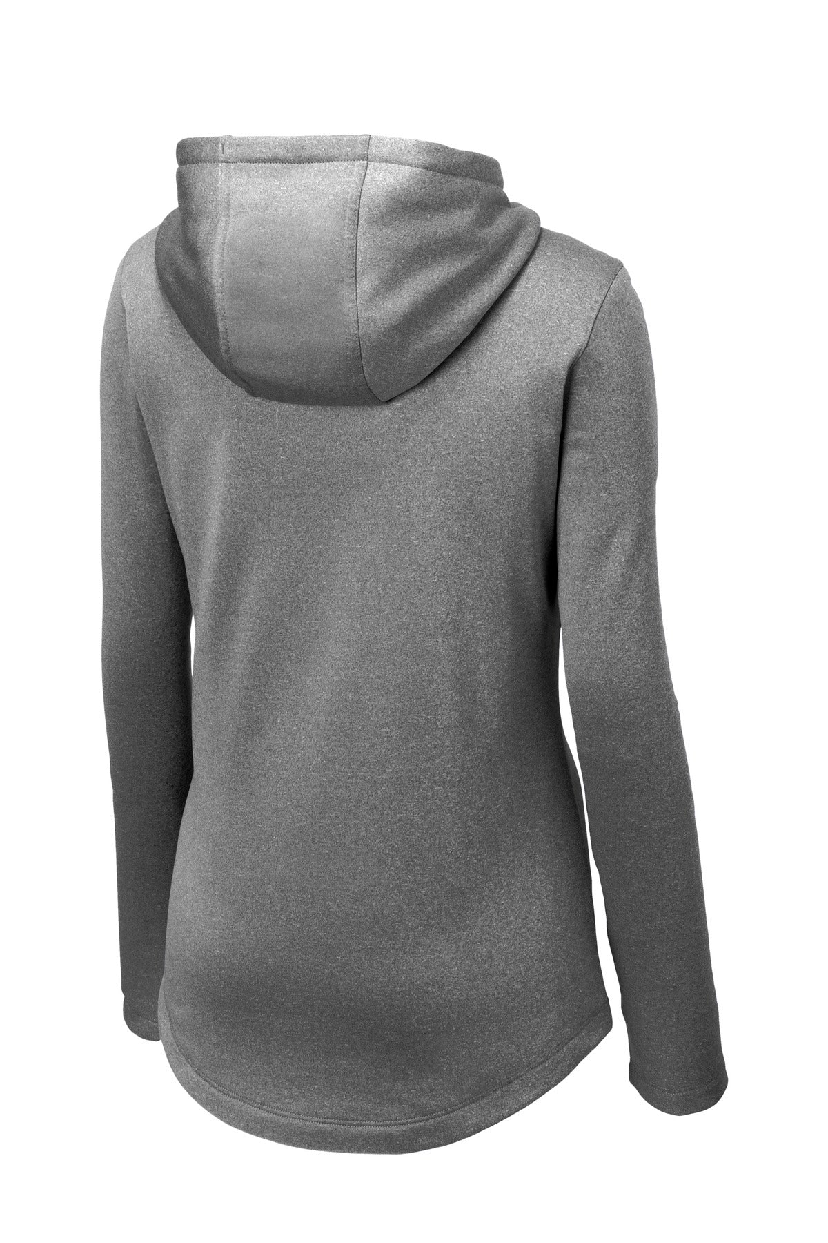 Sport-Tek  Women's PosiCharge  Sport-Wick  Heather Fleece Hooded Pullover - Black Heather
