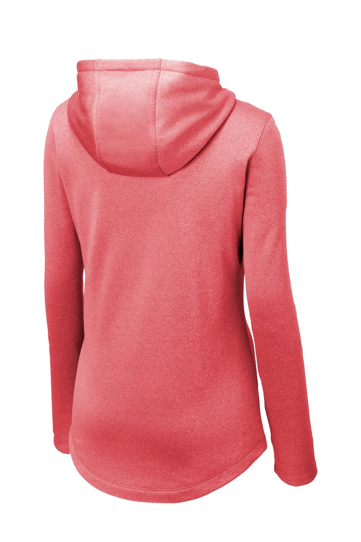 Sport-Tek  Women's PosiCharge  Sport-Wick  Heather Fleece Hooded Pullover - Deep Red Heather