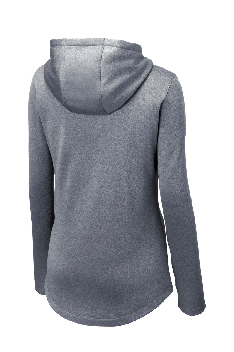 Sport-Tek  Women's PosiCharge  Sport-Wick  Heather Fleece Hooded Pullover - True Navy Heather