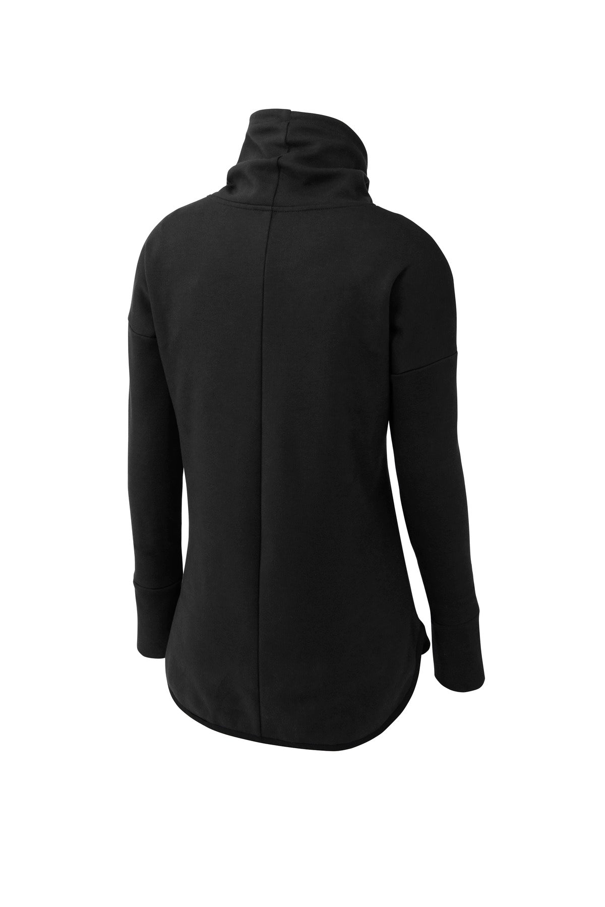 Sport-Tek Women's Triumph Cowl Neck Pullover - Black