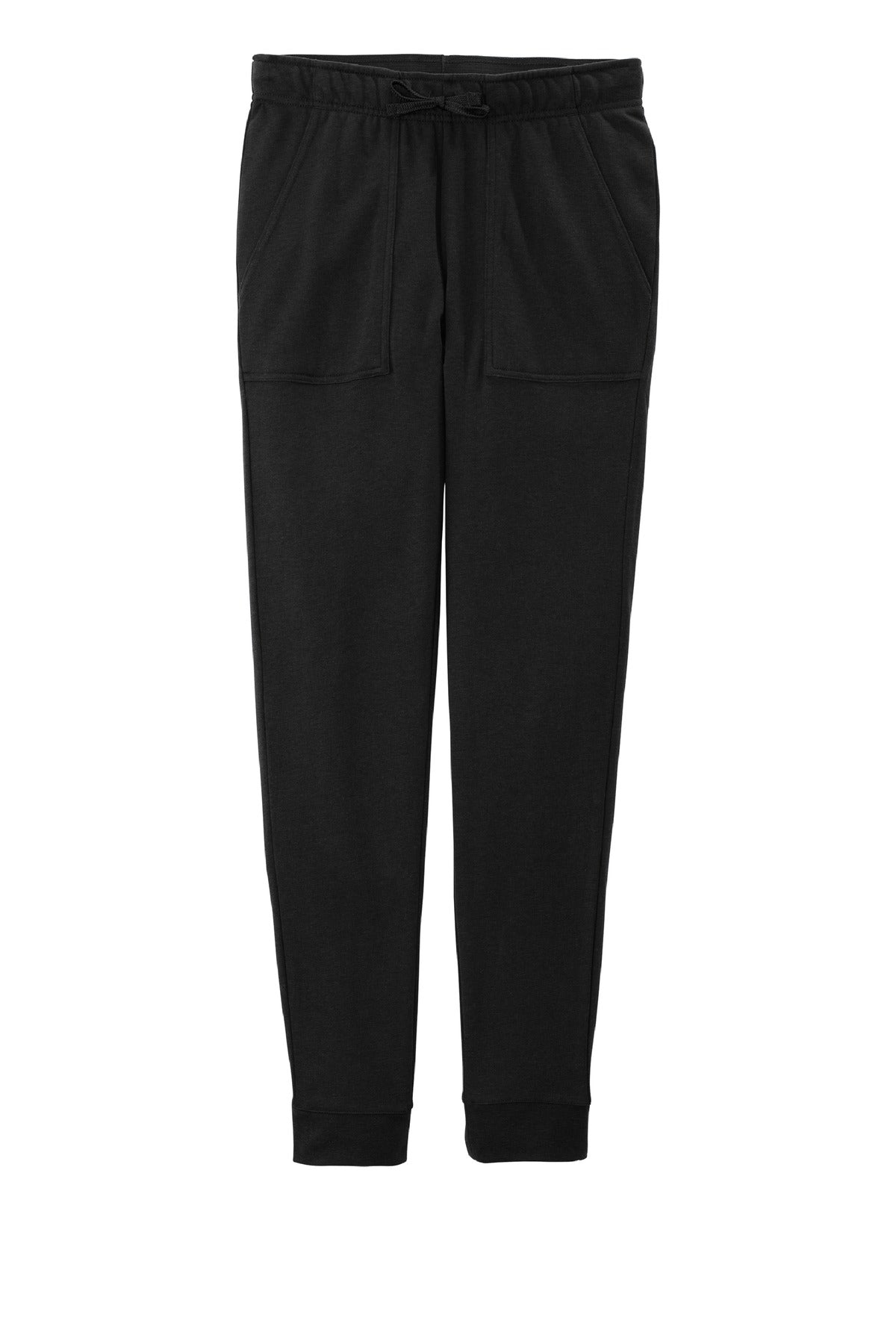 Sport-Tek  Women's PosiCharge  Tri-Blend Wicking Fleece Jogger - Black Triad Solid