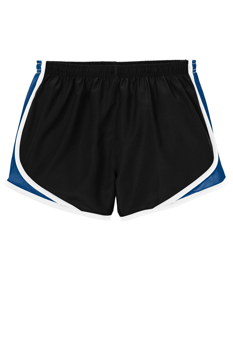 Sport-Tek Women's Cadence Short - Black/ True Royal/ White