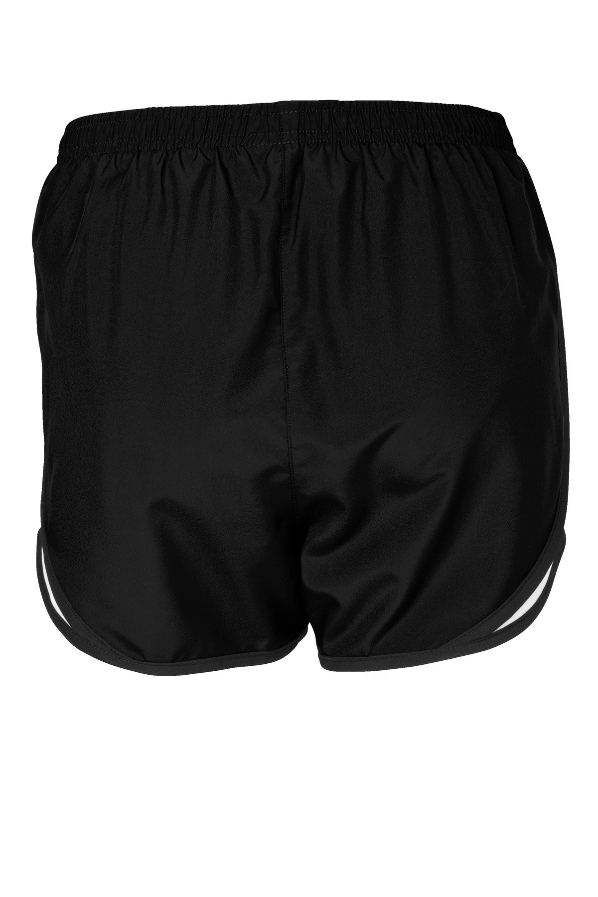 Sport-Tek Women's Cadence Short - Black/ White/ Black