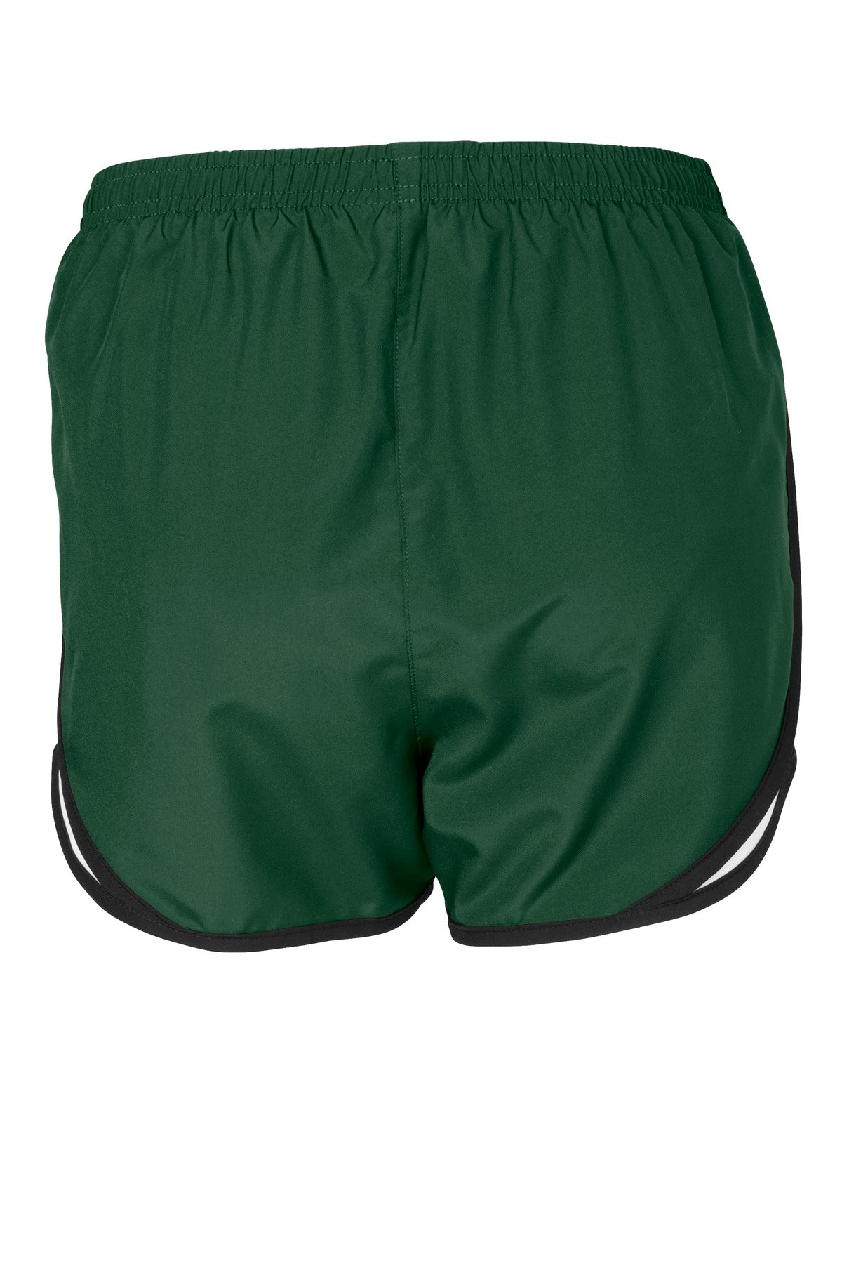 Sport-Tek Women's Cadence Short - Forest Green/ White/ Black