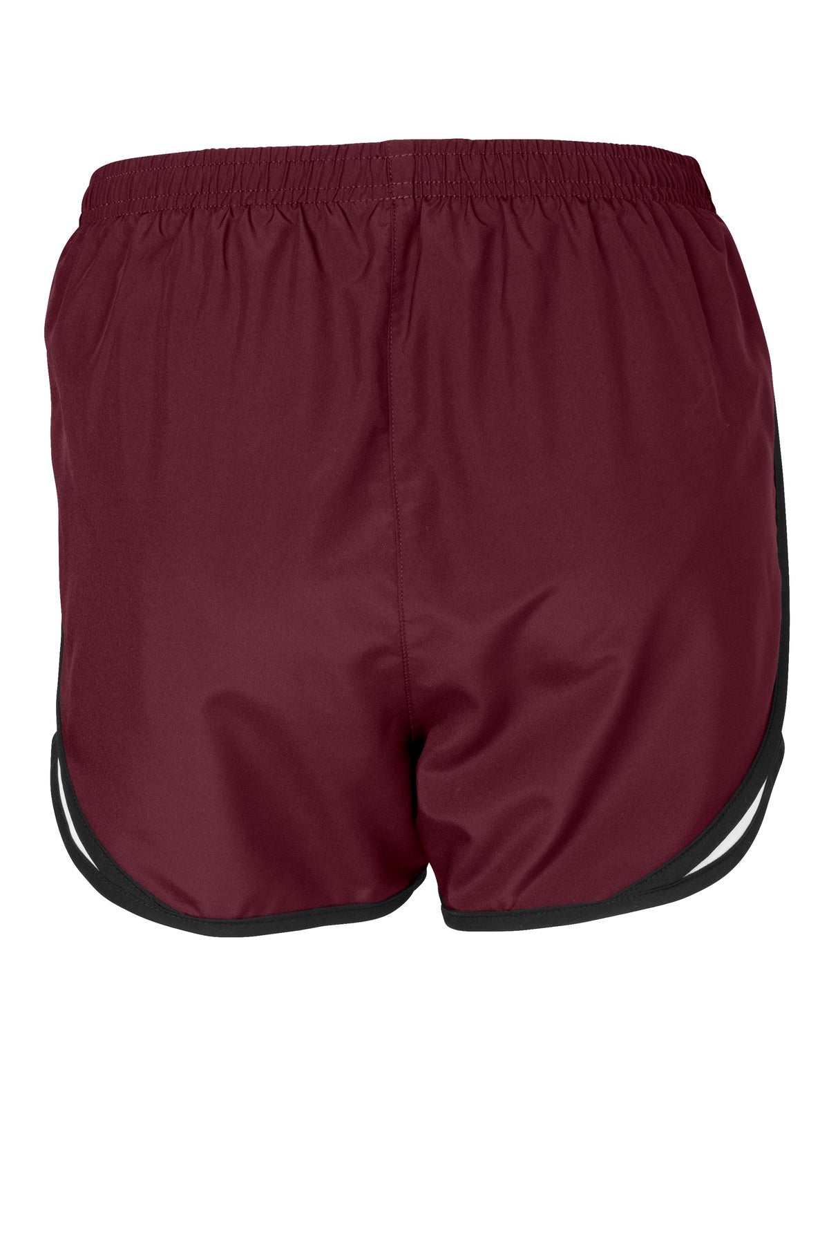 Sport-Tek Women's Cadence Short - Maroon/ White/ Black
