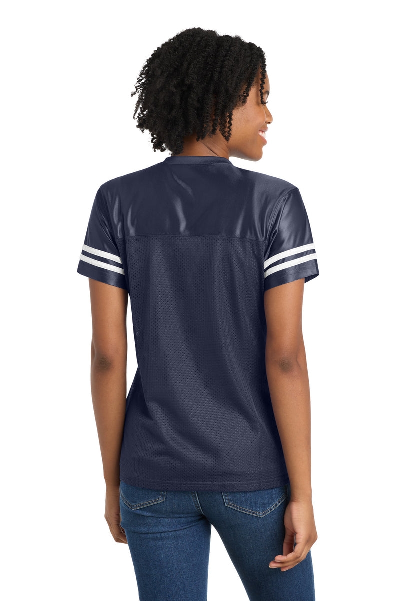 Sport-Tek Women's PosiCharge Replica Jersey - True Navy/ White