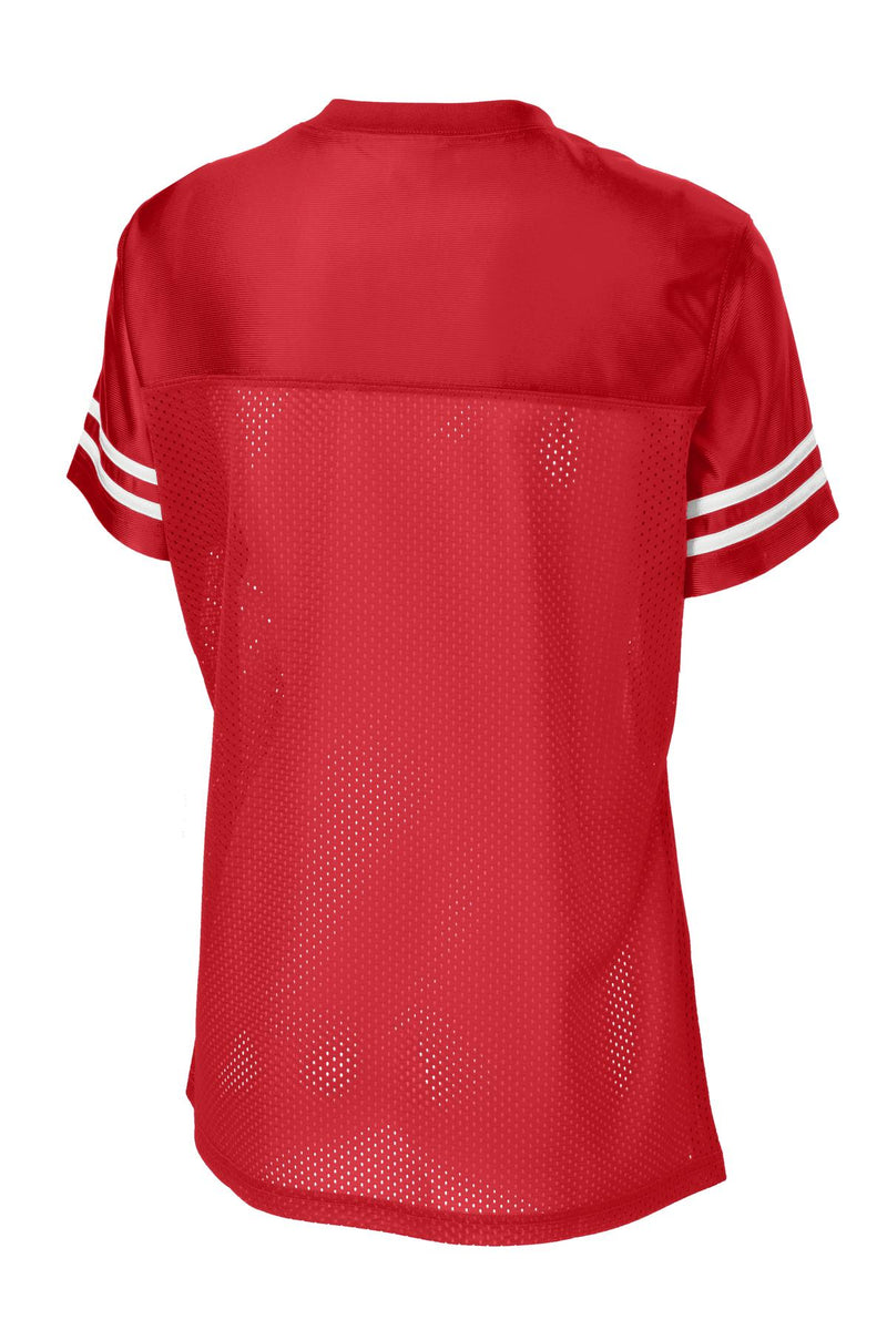 Sport-Tek Women's PosiCharge Replica Jersey - True Red/ White