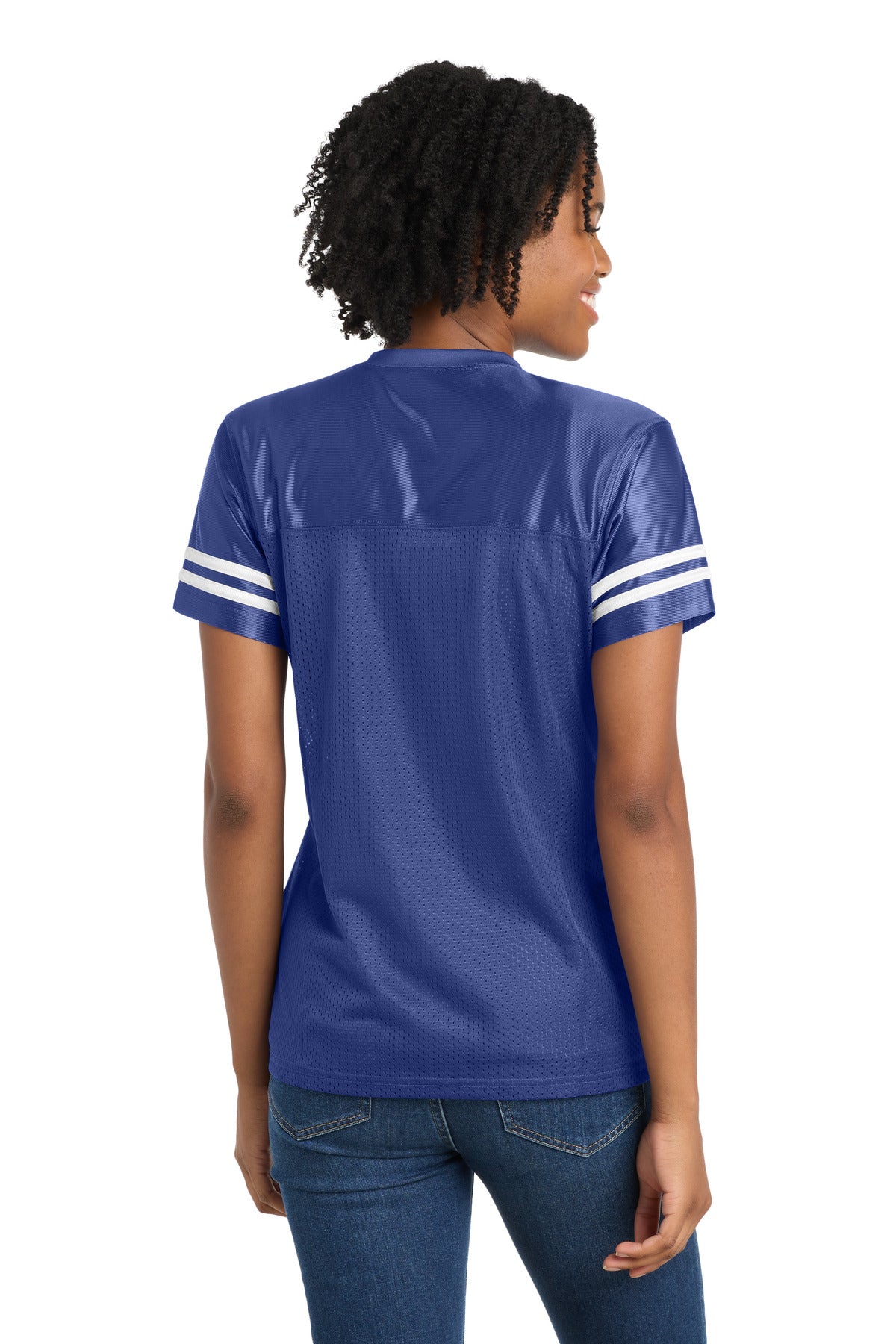 Sport-Tek Women's PosiCharge Replica Jersey - True Royal/ White