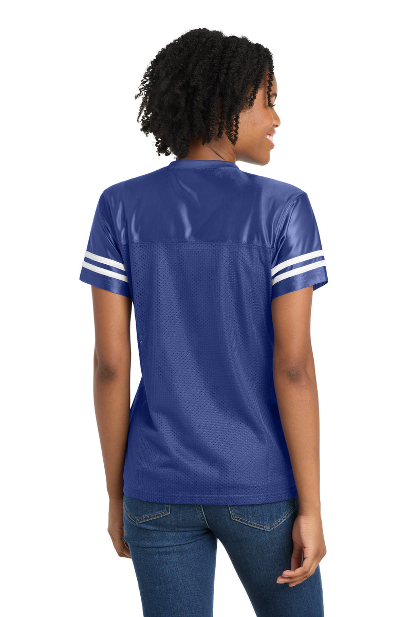 Sport-Tek Women's PosiCharge Replica Jersey - True Royal/ White