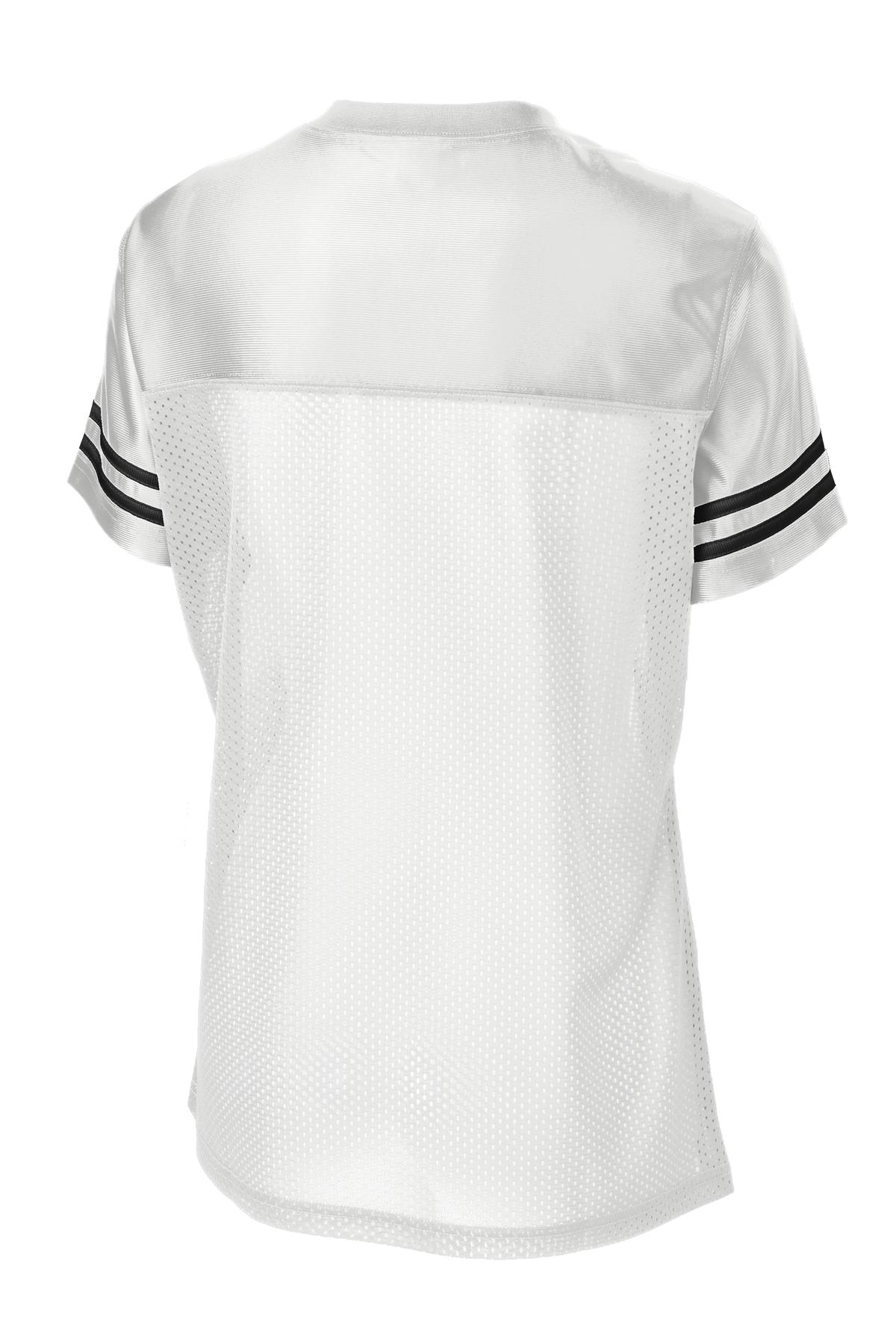 Sport-Tek Women's PosiCharge Replica Jersey - White/ Black