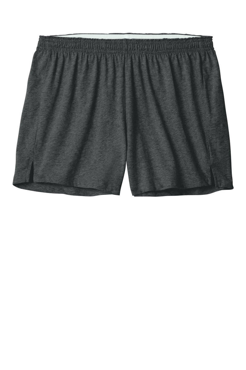 Sport-Tek Women's Jersey Knit Squad Short - Dark Grey Heather