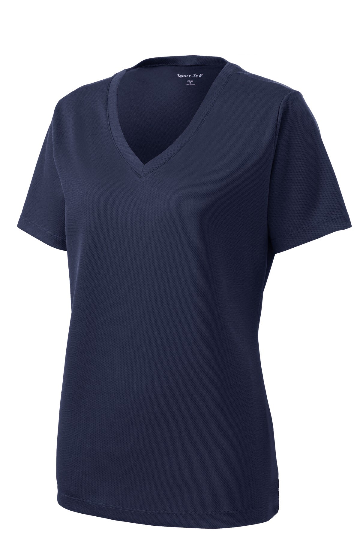 Sport-Tek Women's PosiCharge RacerMesh V-Neck Tee - True Navy