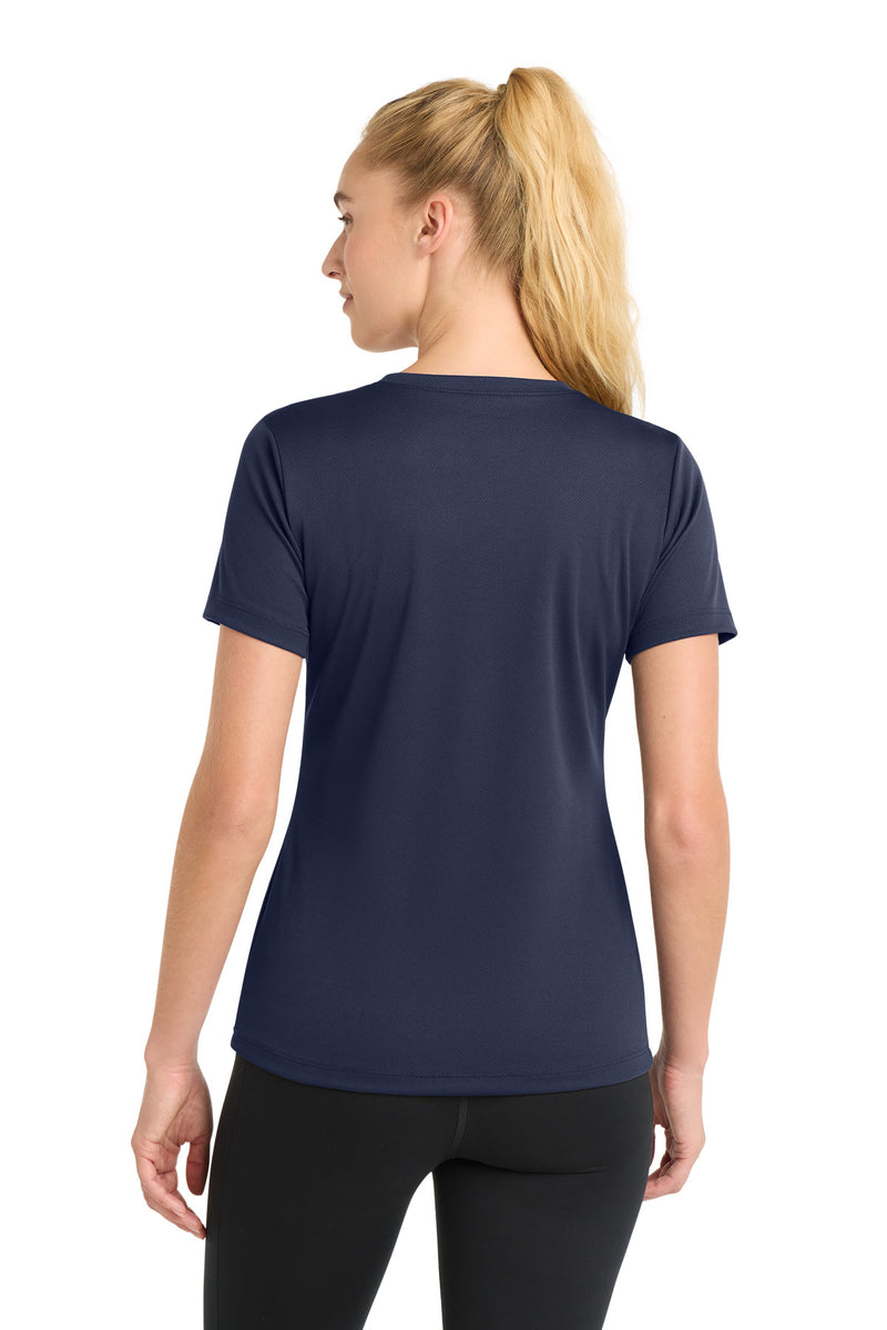 Sport-Tek Women's PosiCharge RacerMesh V-Neck Tee - True Navy