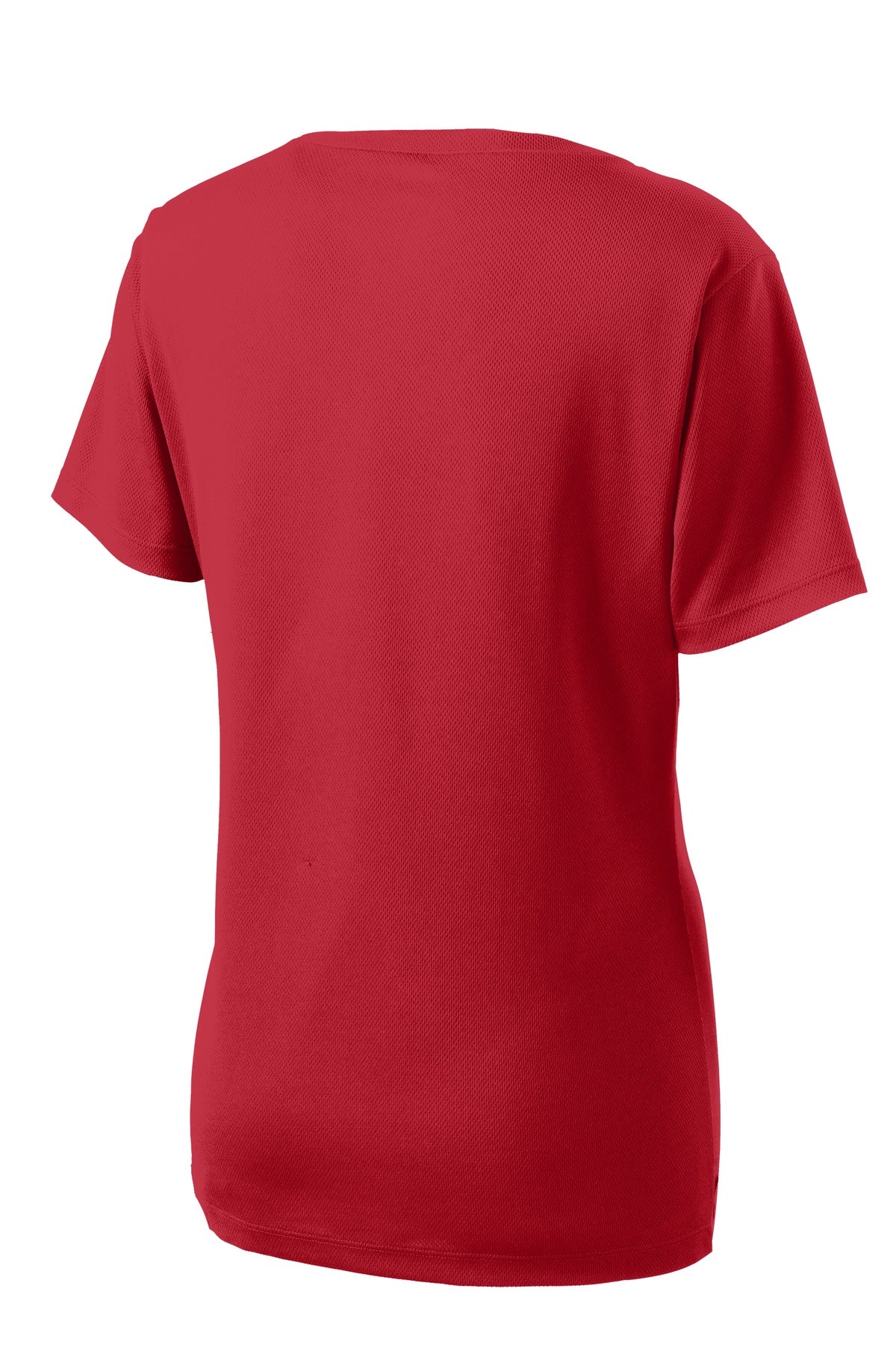 Sport-Tek Women's PosiCharge RacerMesh V-Neck Tee - True Red