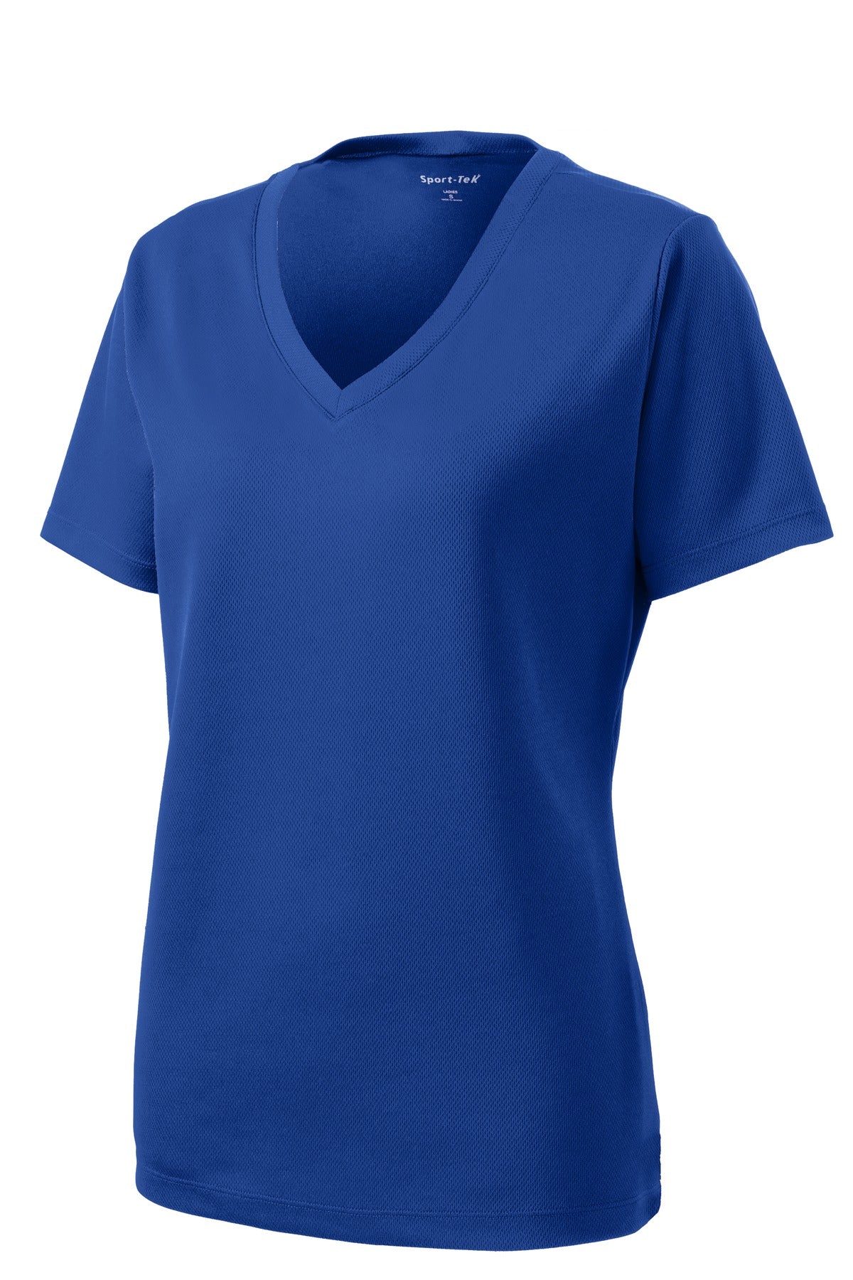 Sport-Tek Women's PosiCharge RacerMesh V-Neck Tee - True Royal