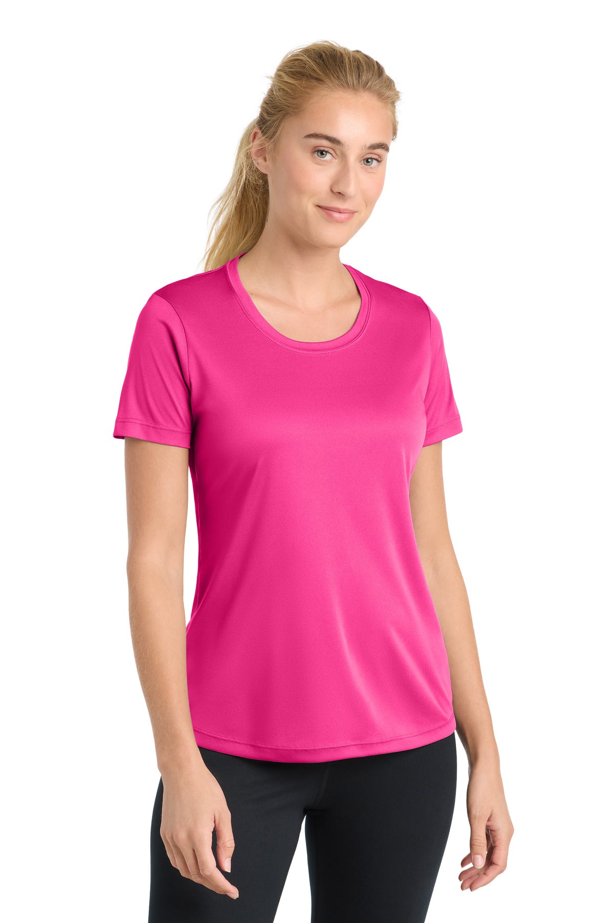 Sport-Tek Women's PosiCharge Competitor Tee - Neon Pink
