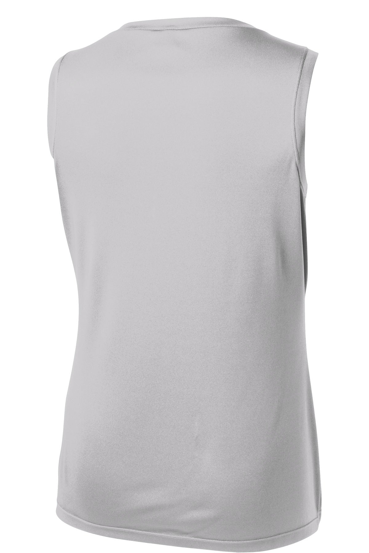 Sport-Tek Women's Sleeveless PosiCharge Competitor V-Neck Tee - Silver