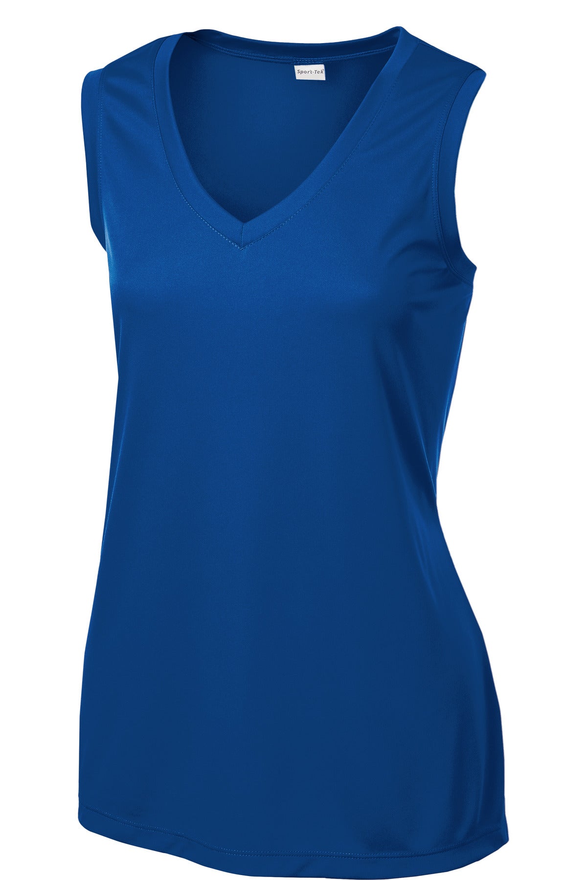 Sport-Tek Women's Sleeveless PosiCharge Competitor V-Neck Tee - True Royal