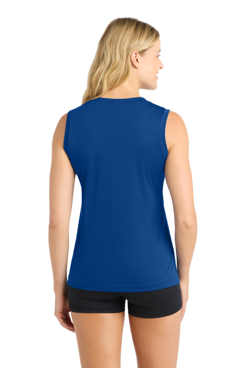 Sport-Tek Women's Sleeveless PosiCharge Competitor V-Neck Tee - True Royal