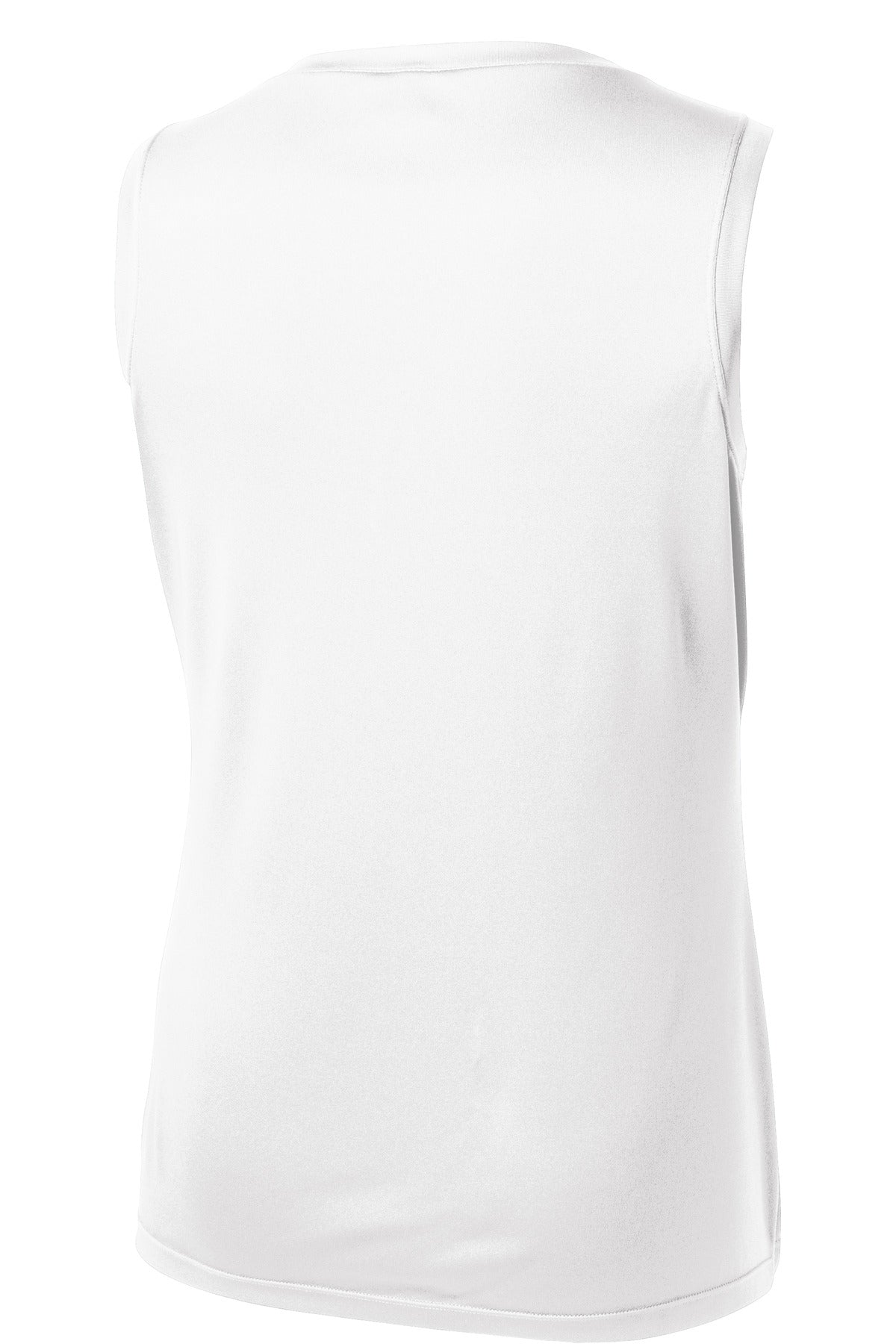 Sport-Tek Women's Sleeveless PosiCharge Competitor V-Neck Tee - White