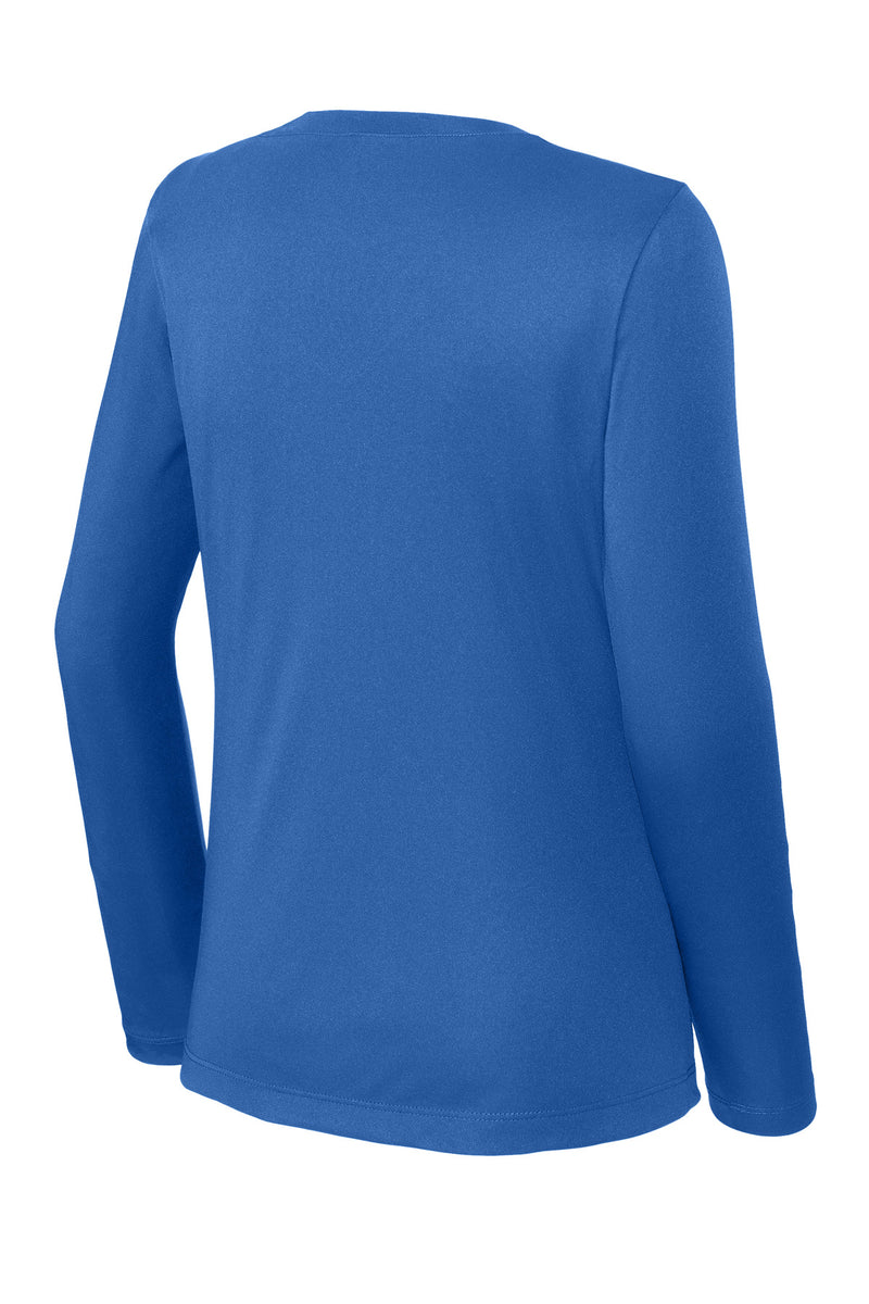 Sport-Tek Women's Long Sleeve PosiCharge Competitor V-Neck Tee - True Royal
