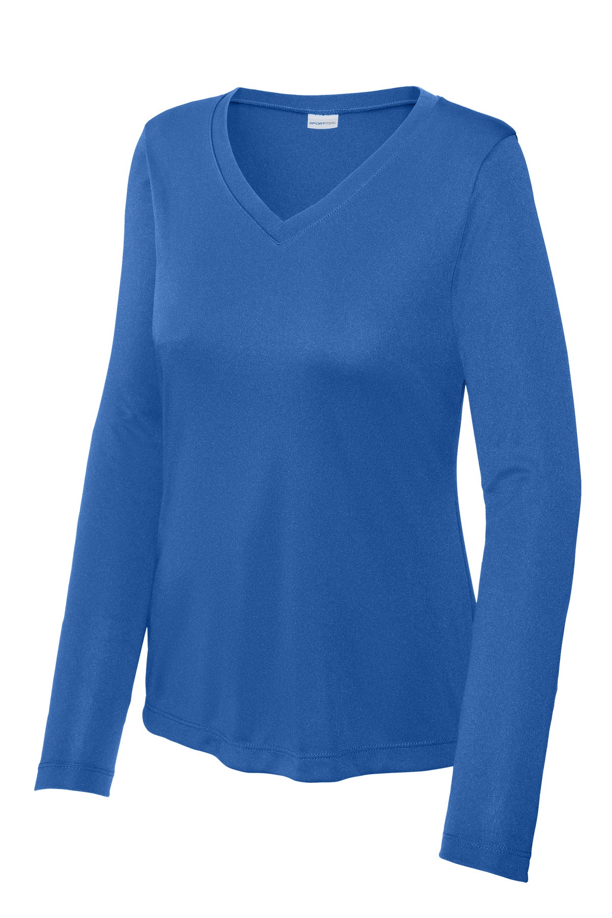 Sport-Tek Women's Long Sleeve PosiCharge Competitor V-Neck Tee - True Royal