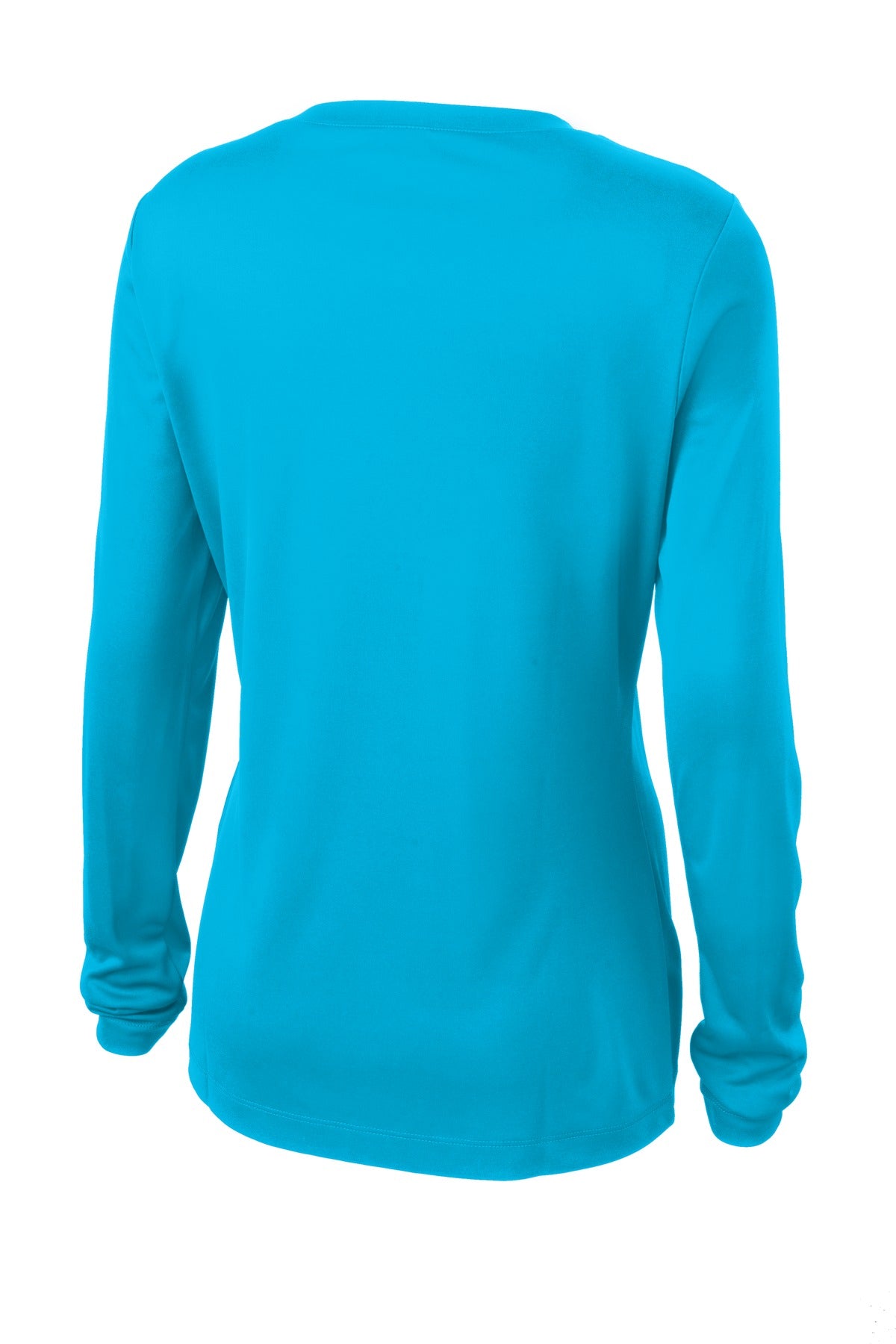 Sport-Tek Women's Long Sleeve PosiCharge Competitor V-Neck Tee - Atomic Blue