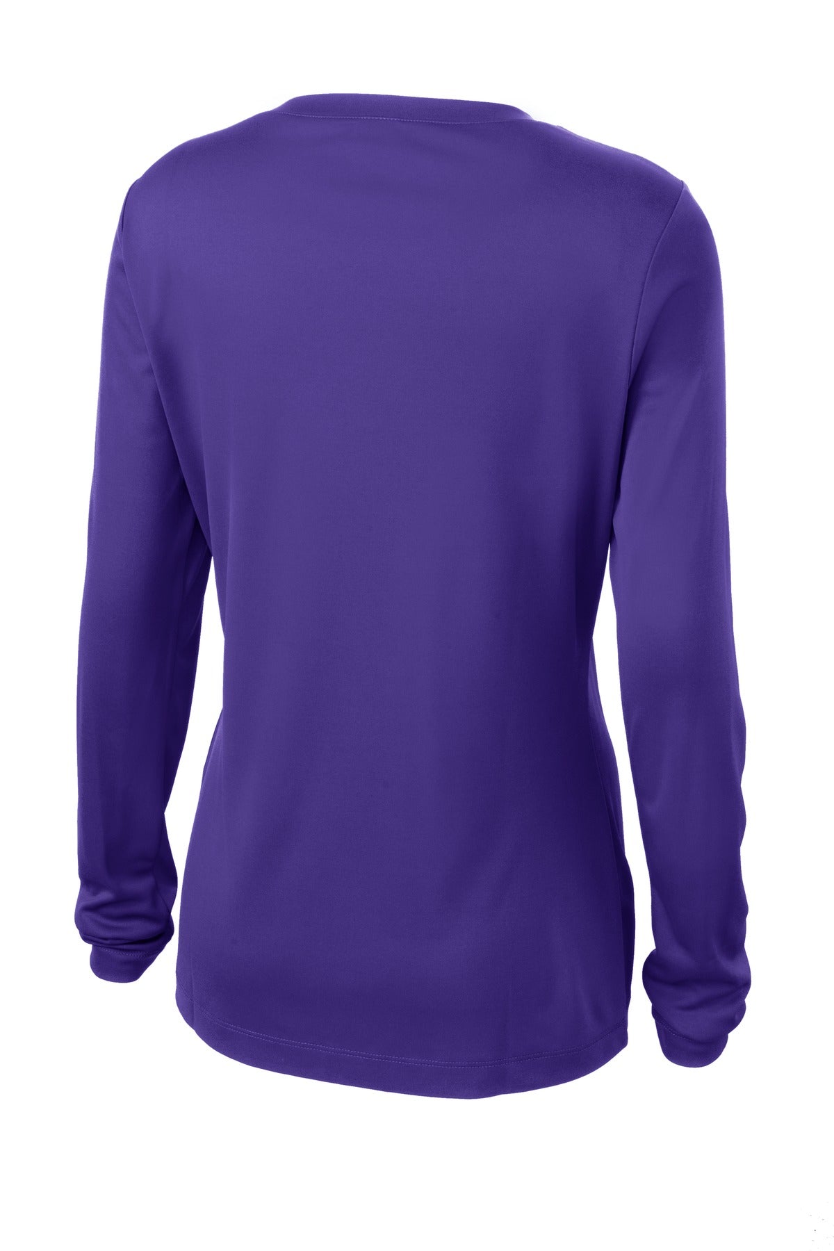 Sport-Tek Women's Long Sleeve PosiCharge Competitor V-Neck Tee - Purple