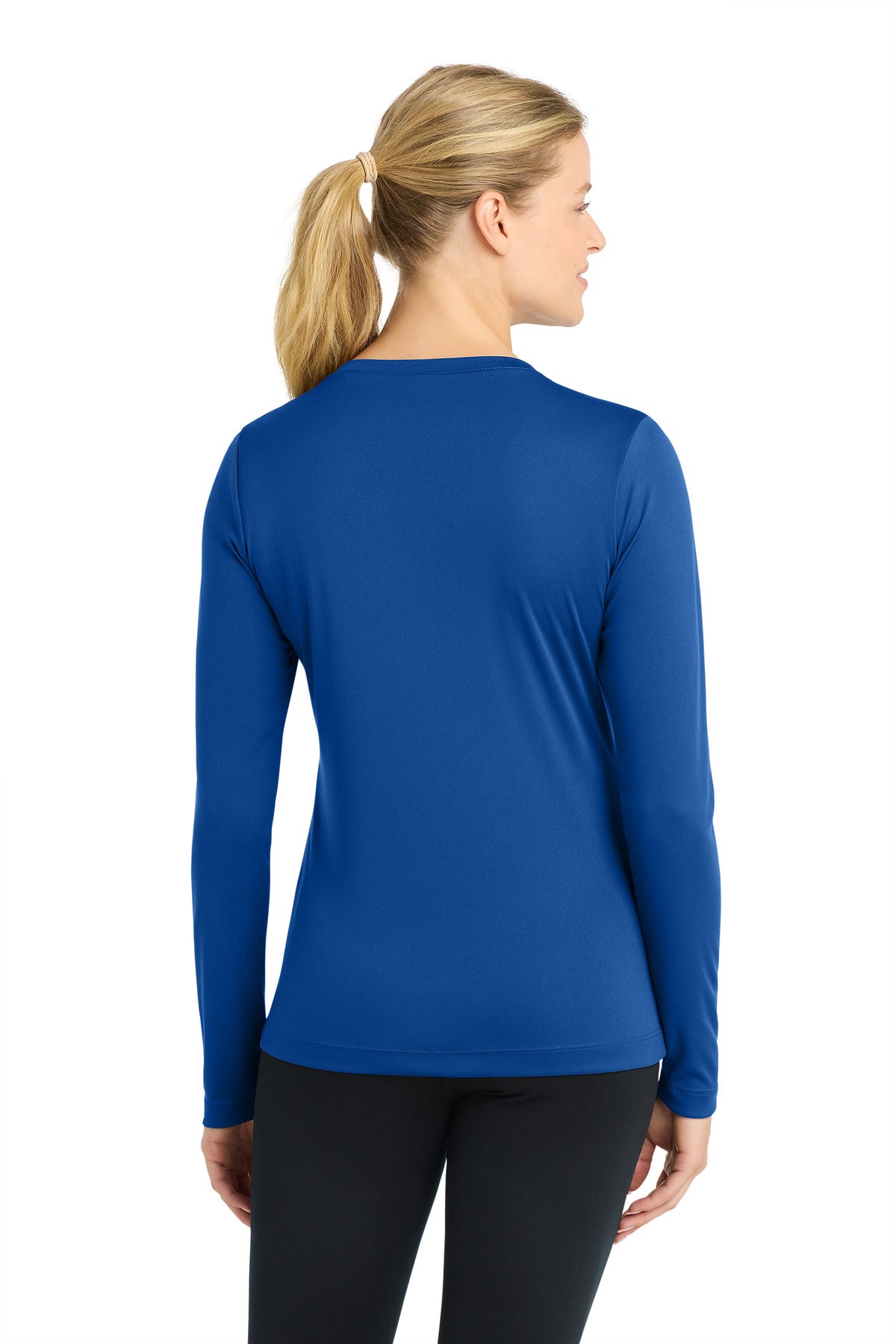 Sport-Tek Women's Long Sleeve PosiCharge Competitor V-Neck Tee - True Royal