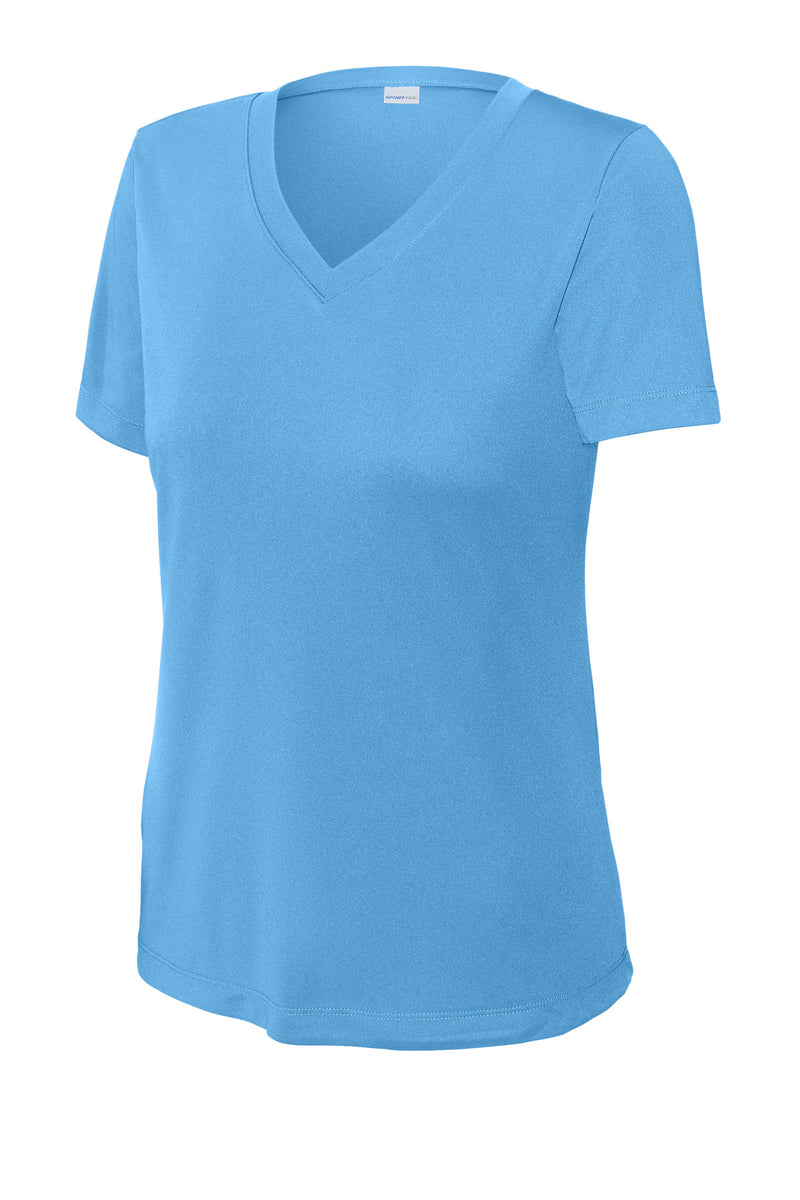 Sport-Tek Women's PosiCharge Competitor V-Neck Tee - Carolina Blue