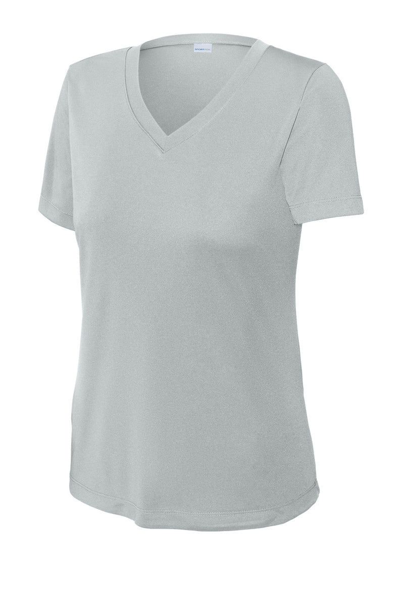 Sport-Tek Women's PosiCharge Competitor V-Neck Tee - Silver