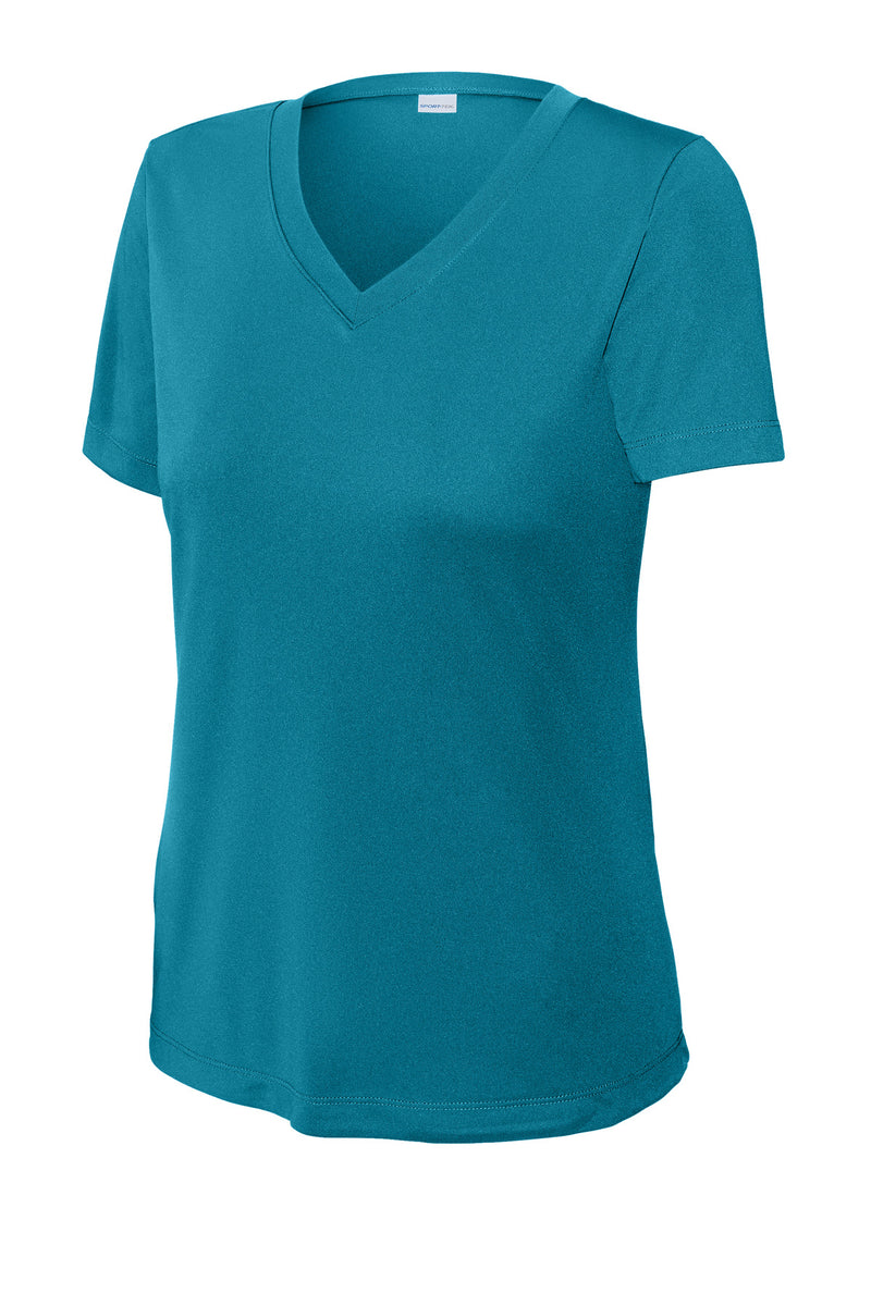 Sport-Tek Women's PosiCharge Competitor V-Neck Tee - Tropic Blue