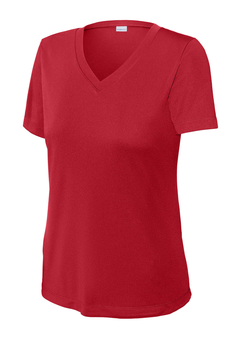 Sport-Tek Women's PosiCharge Competitor V-Neck Tee - True Red