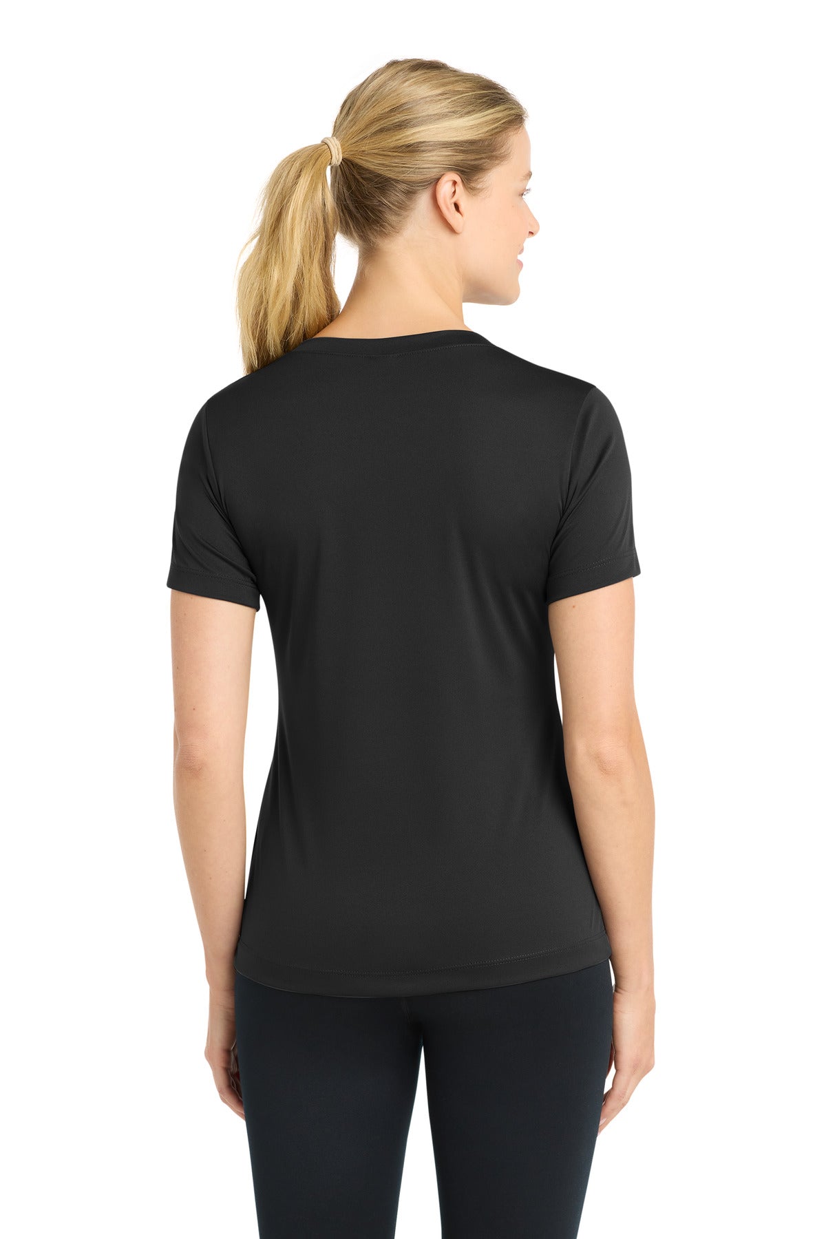 Sport-Tek Women's PosiCharge Competitor V-Neck Tee - Black