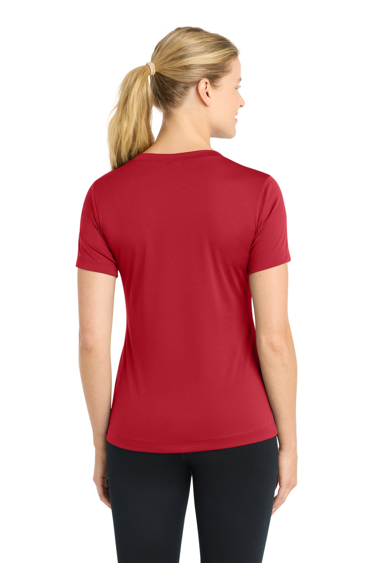 Sport-Tek Women's PosiCharge Competitor V-Neck Tee - Deep Red