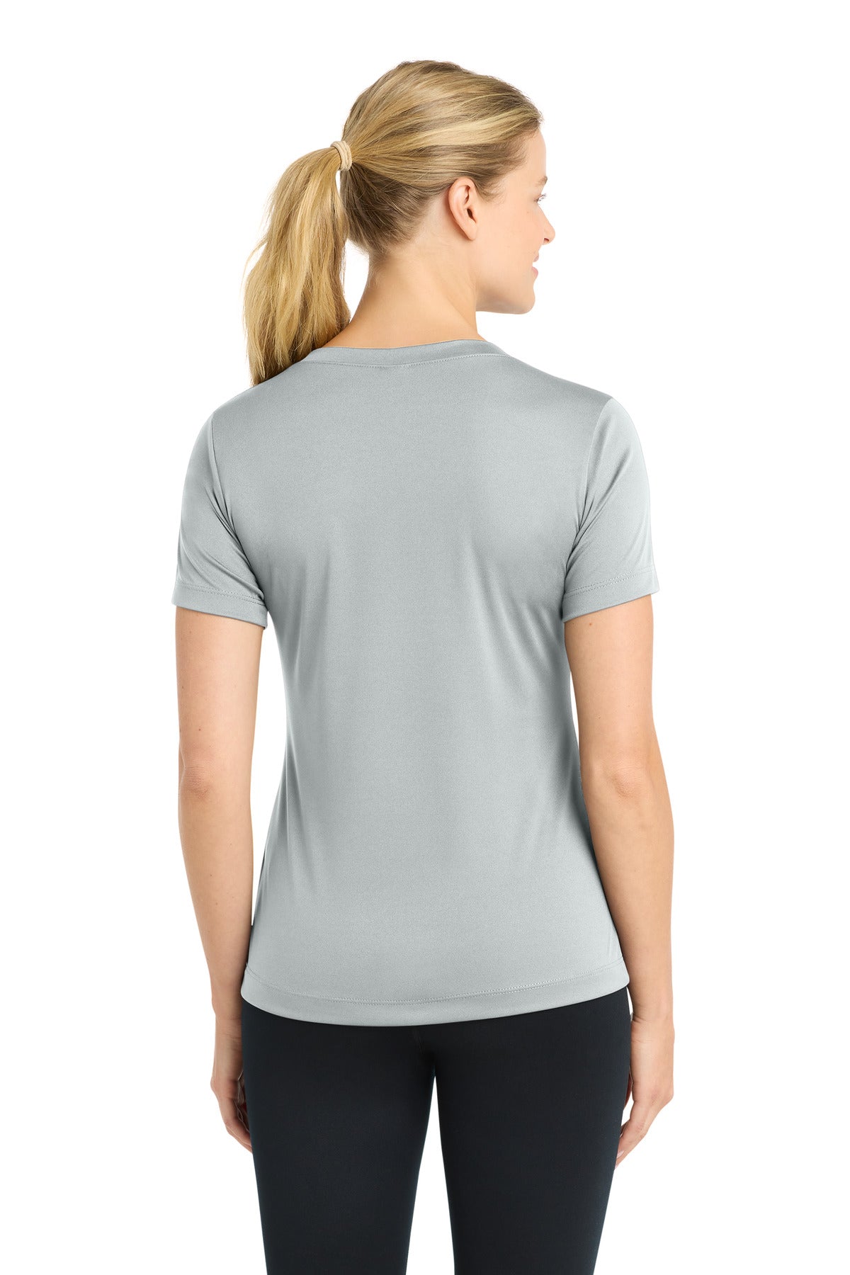 Sport-Tek Women's PosiCharge Competitor V-Neck Tee - Silver