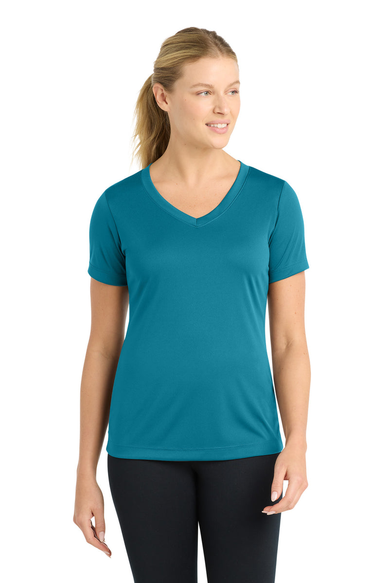 Sport-Tek Women's PosiCharge Competitor V-Neck Tee - Tropic Blue