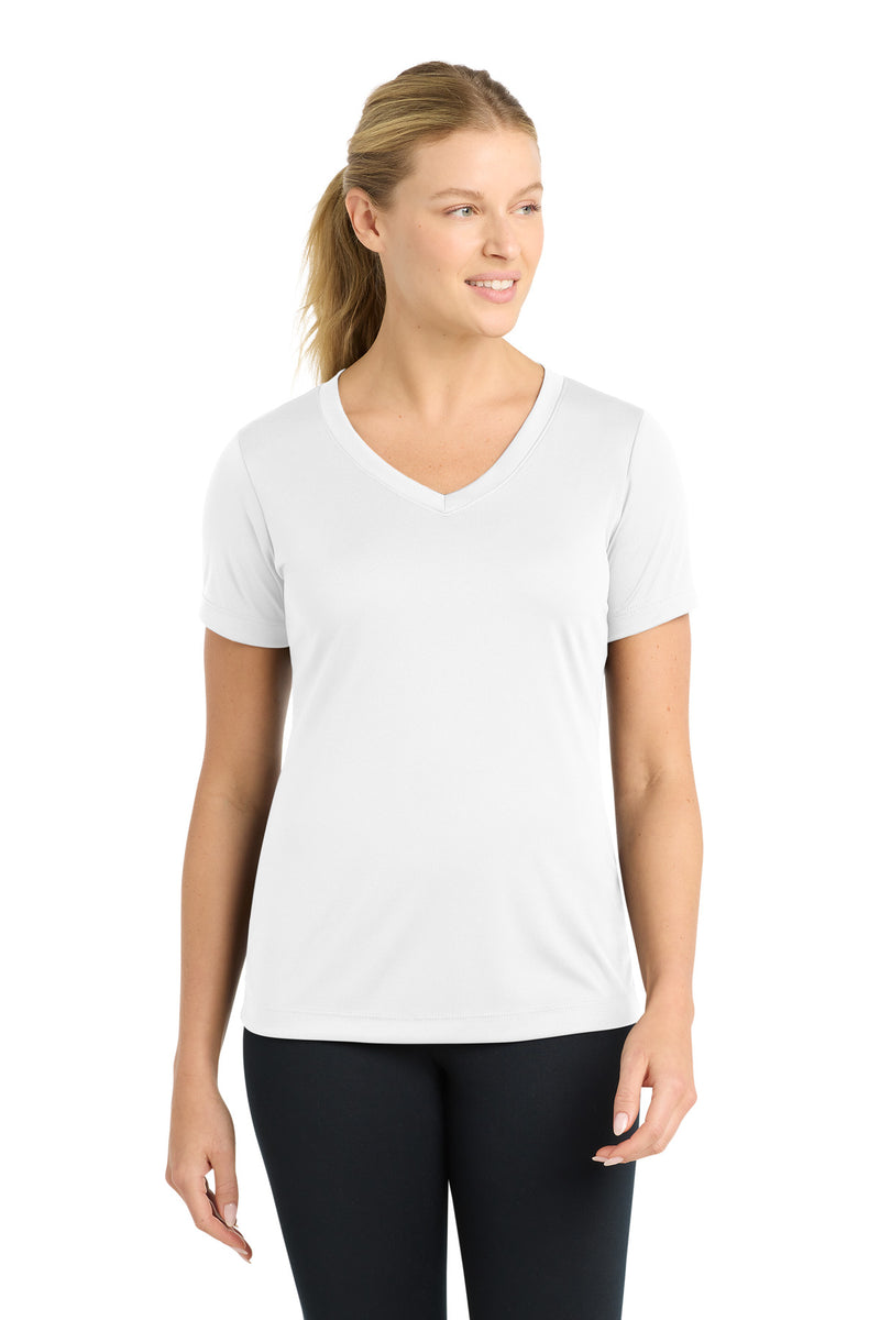 Sport-Tek Women's PosiCharge Competitor V-Neck Tee - White