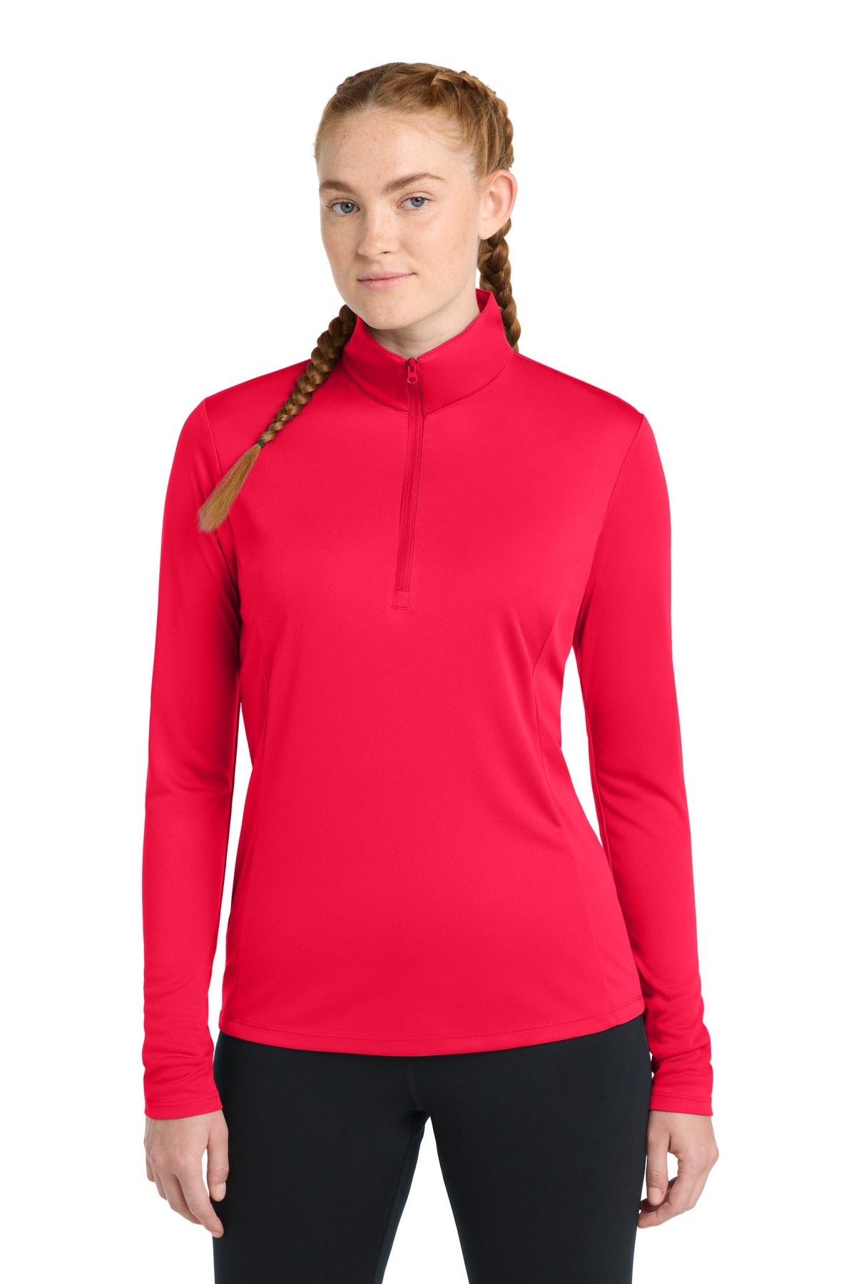Sport-Tek Women's PosiCharge Competitor 1/4-Zip Pullover - True Red