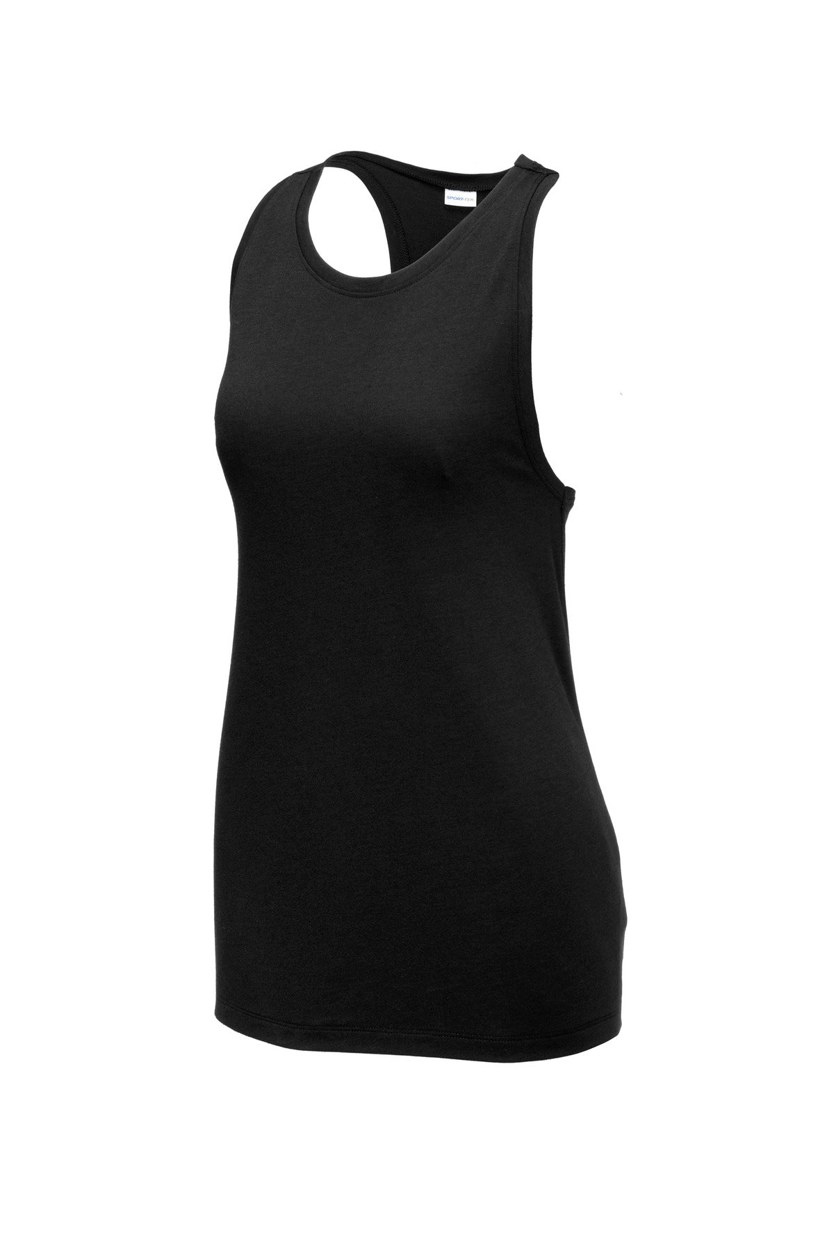Sport-Tek  Women's PosiCharge  Tri-Blend Wicking Tank - Black Triad Solid