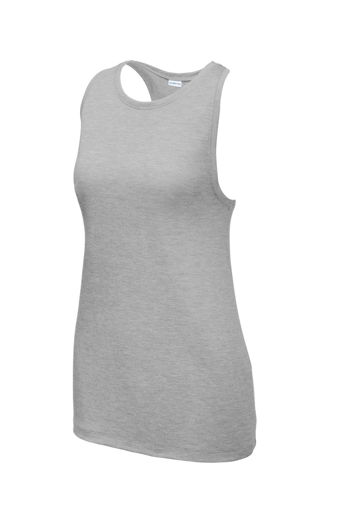 Sport-Tek  Women's PosiCharge  Tri-Blend Wicking Tank - Light Grey Heather