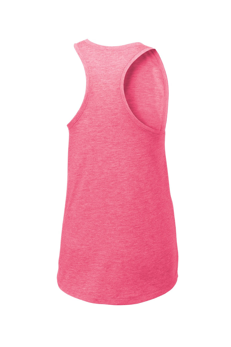 Sport-Tek  Women's PosiCharge  Tri-Blend Wicking Tank - Pink Raspberry Heather
