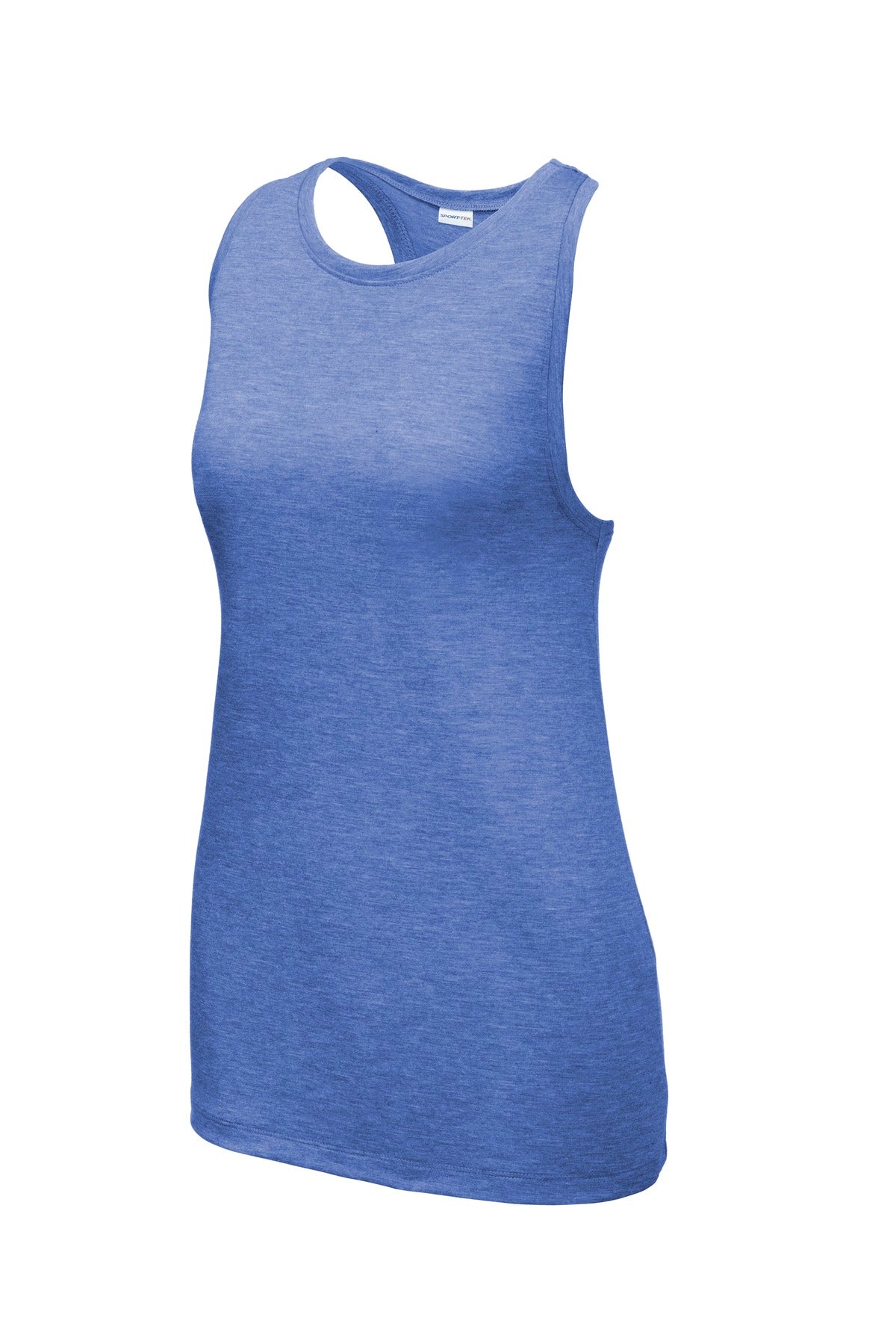 Sport-Tek  Women's PosiCharge  Tri-Blend Wicking Tank - True Royal Heather