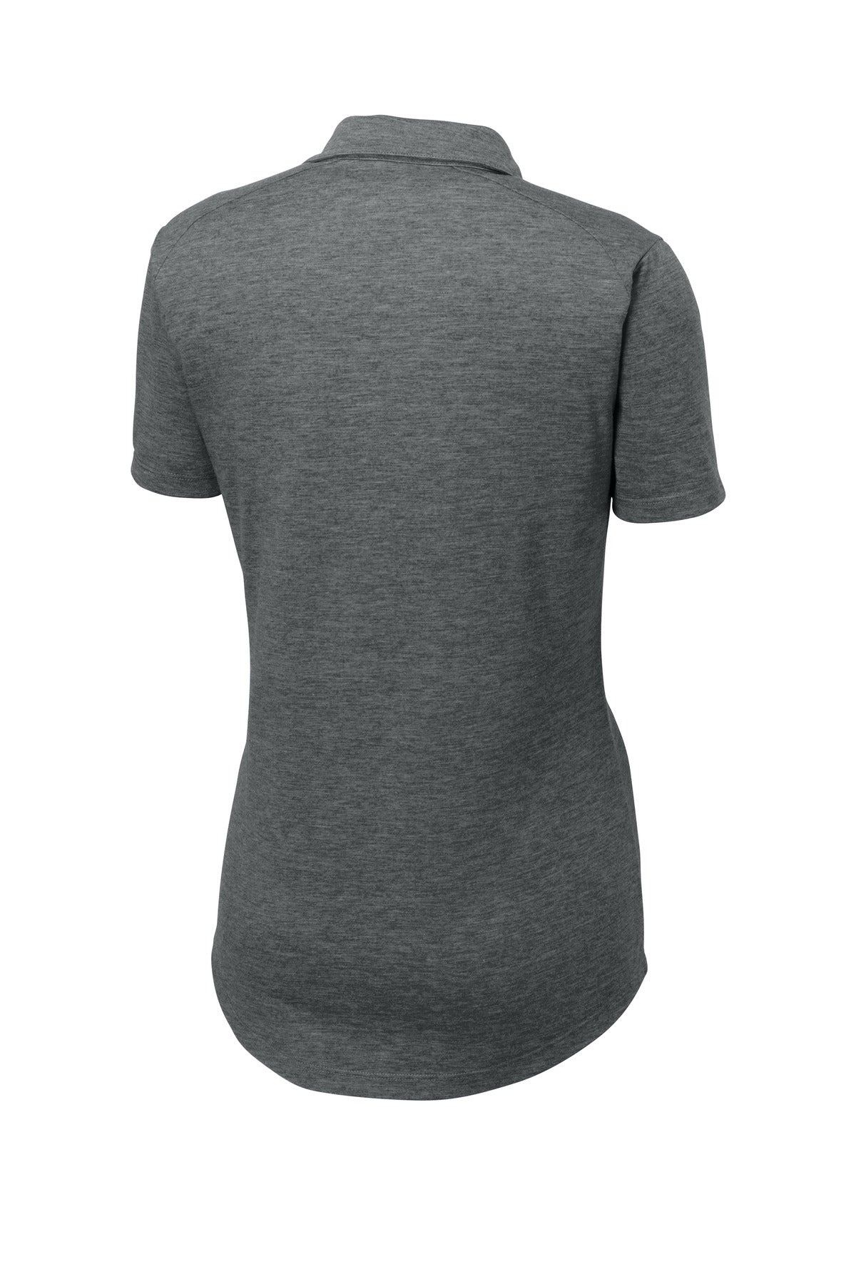 Sport-Tek  Women's PosiCharge  Tri-Blend Wicking Polo - Dark Grey Heather