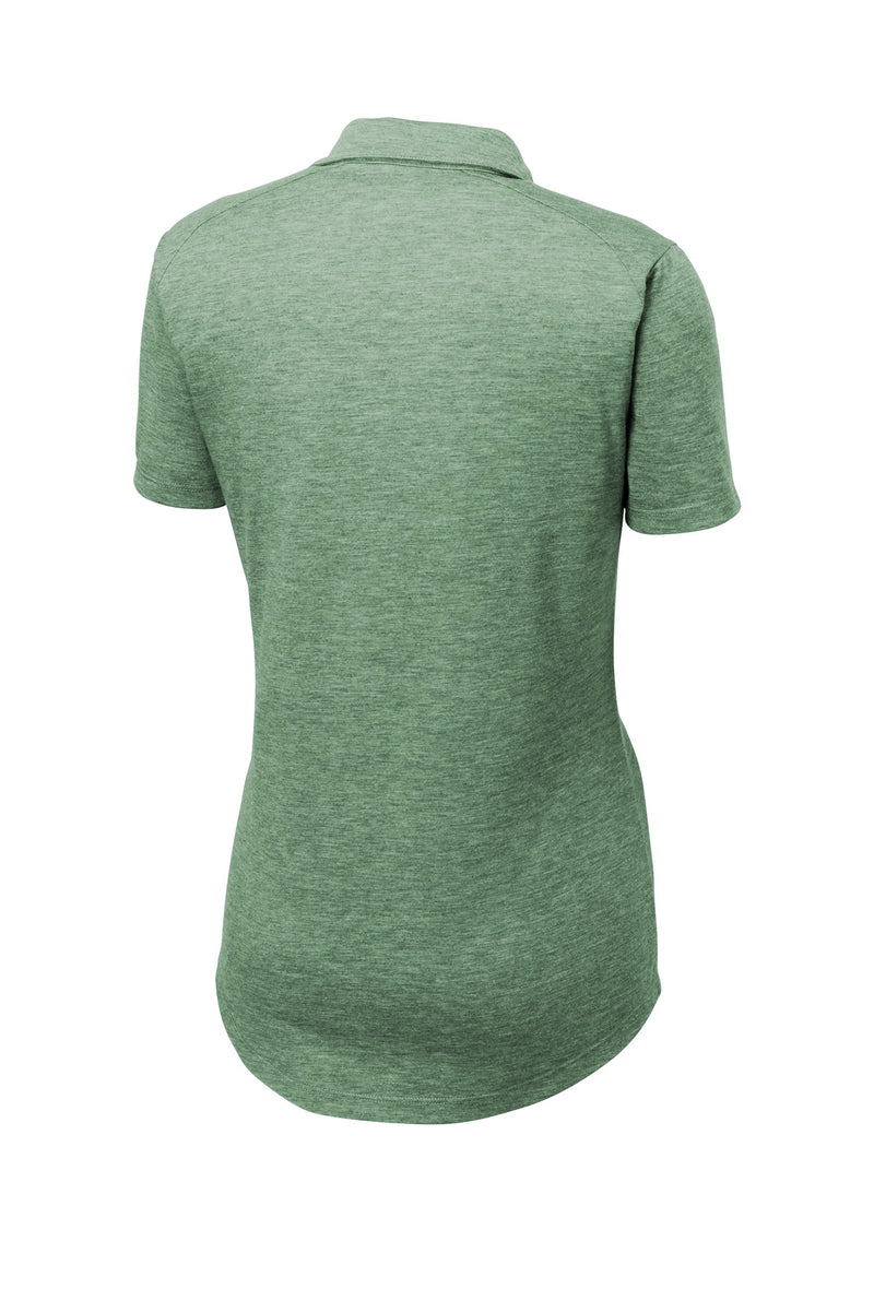 Sport-Tek  Women's PosiCharge  Tri-Blend Wicking Polo - Forest Green Heather