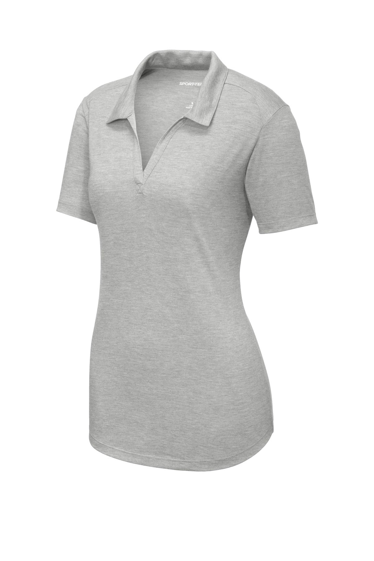 Sport-Tek  Women's PosiCharge  Tri-Blend Wicking Polo - Light Grey Heather