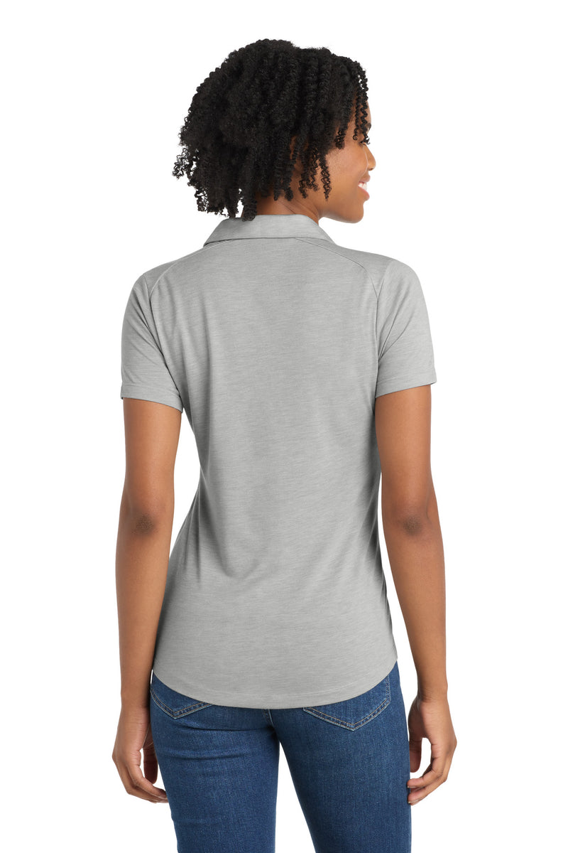 Sport-Tek  Women's PosiCharge  Tri-Blend Wicking Polo - Light Grey Heather